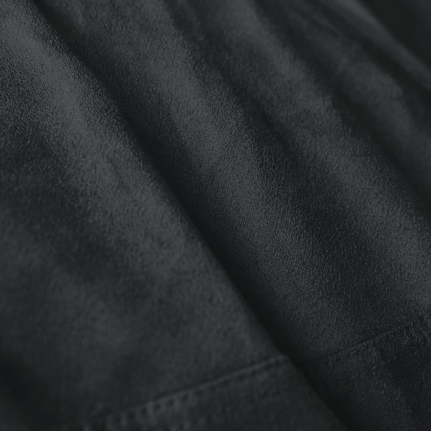 Luxurious 5ft Microsuede Bean Bag Chair - Ultra Soft Foam Filled Washable Large Sack Sofa for Kids Teens Adults - Perfect for Dorm Rooms, Living Rooms & Game Rooms - Black