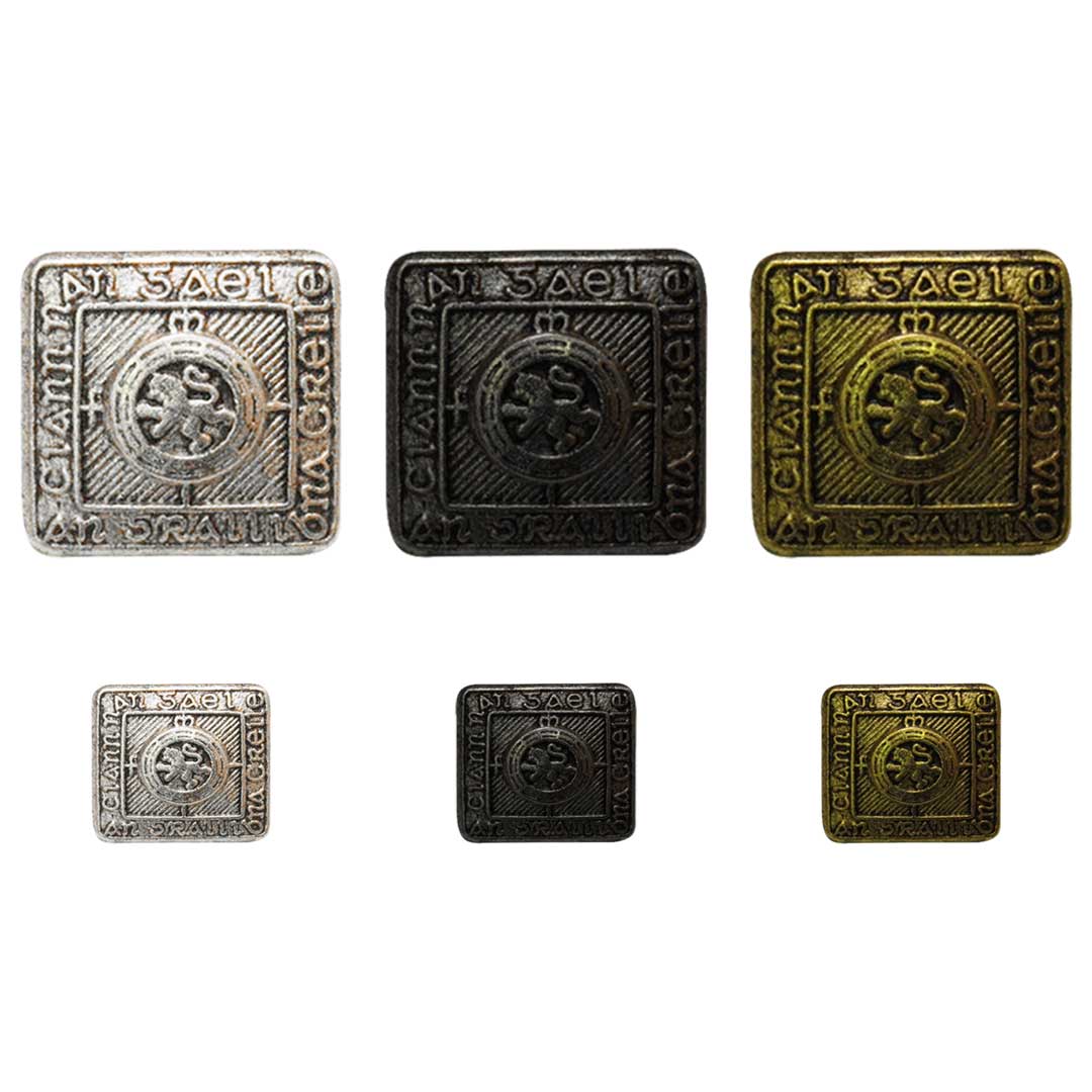 Authentic Irish Clann Na Gael Uniform Buttons - Vintage Style for Irish Heritage Events, Parades & Cultural Celebrations