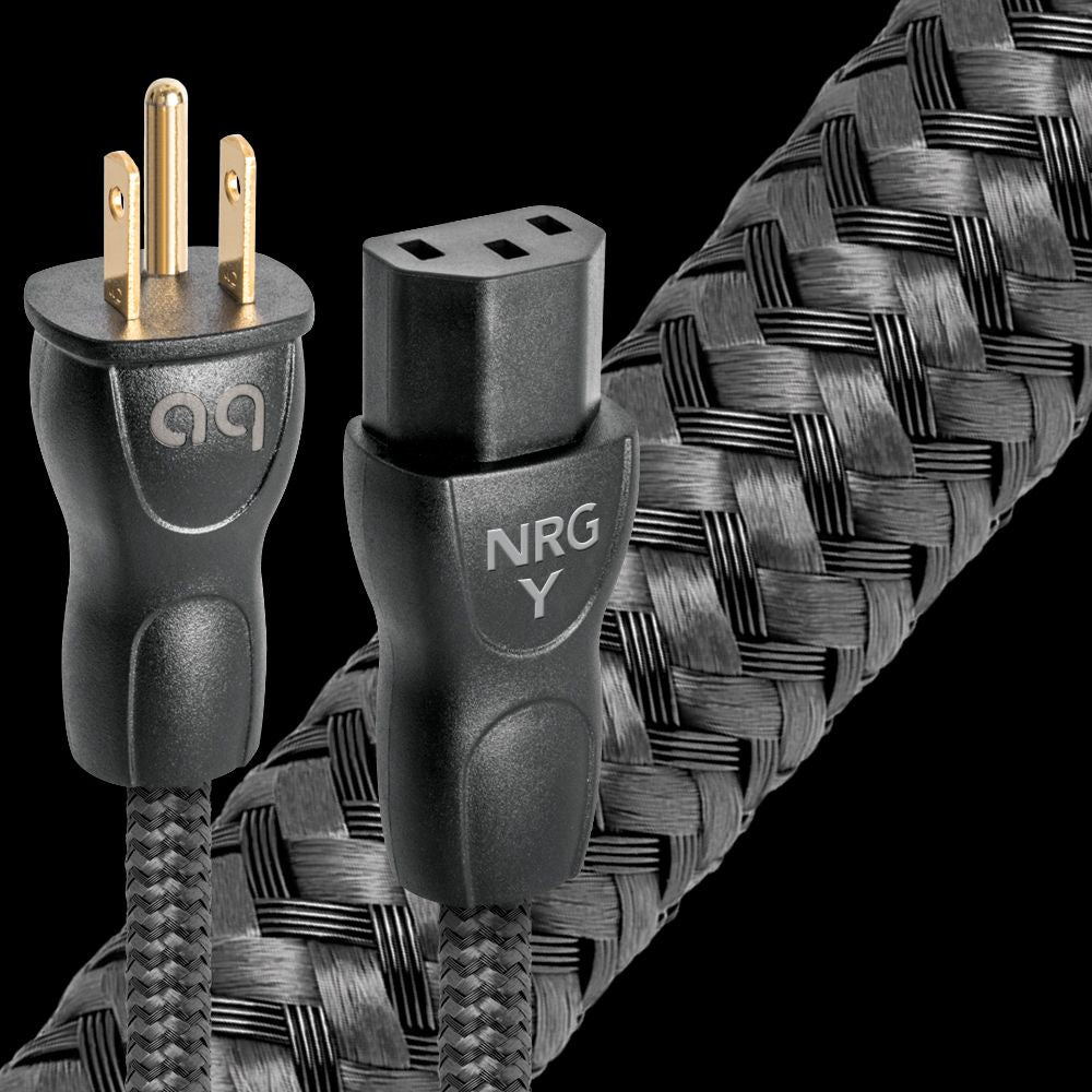 Audioquest NRG Y3 High-Performance Power Cable - Premium Audio Power Cord for Home Theater & Hi-Fi Systems - Perfect for Audiophiles & Music Enthusiasts