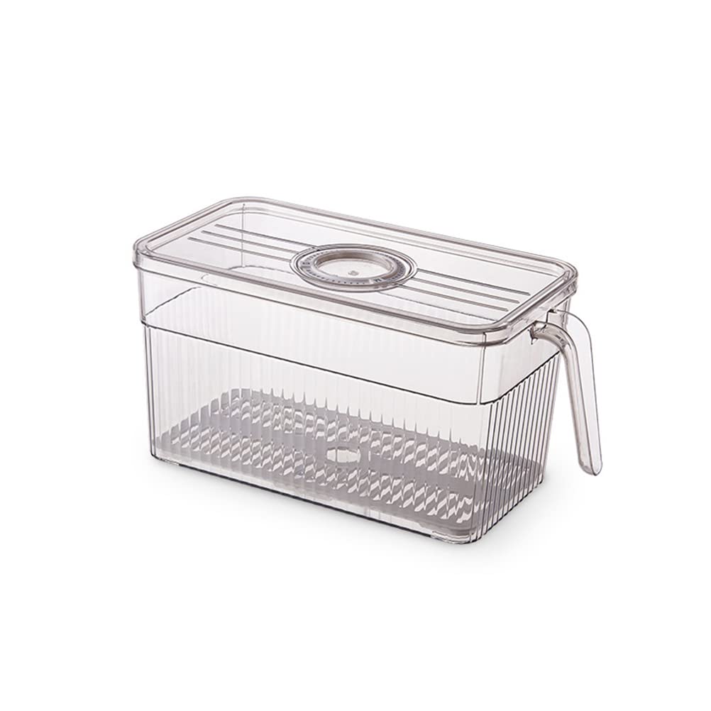 Maedack Airtight Kitchen Storage Containers with Time Recorder Lids - BPA Free Food Storage Containers for Refrigerator & Freezer Organization - Perfect for Meal Prep, Leftovers, Fruits & Veggies