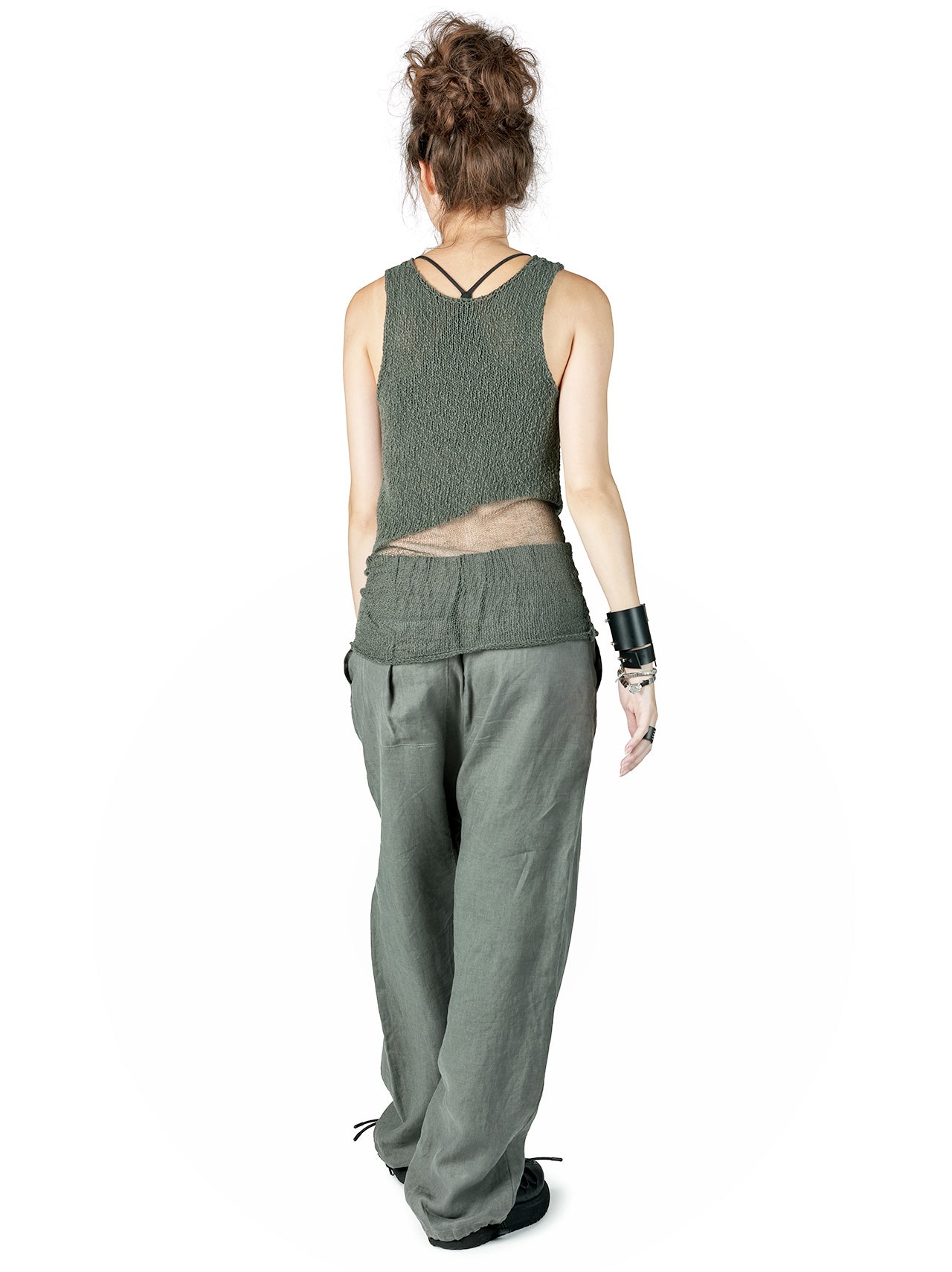Anica Women's Fashion Top in Smoke Green - Stylish & Comfortable for Casual Outings, Work, and Date Nights