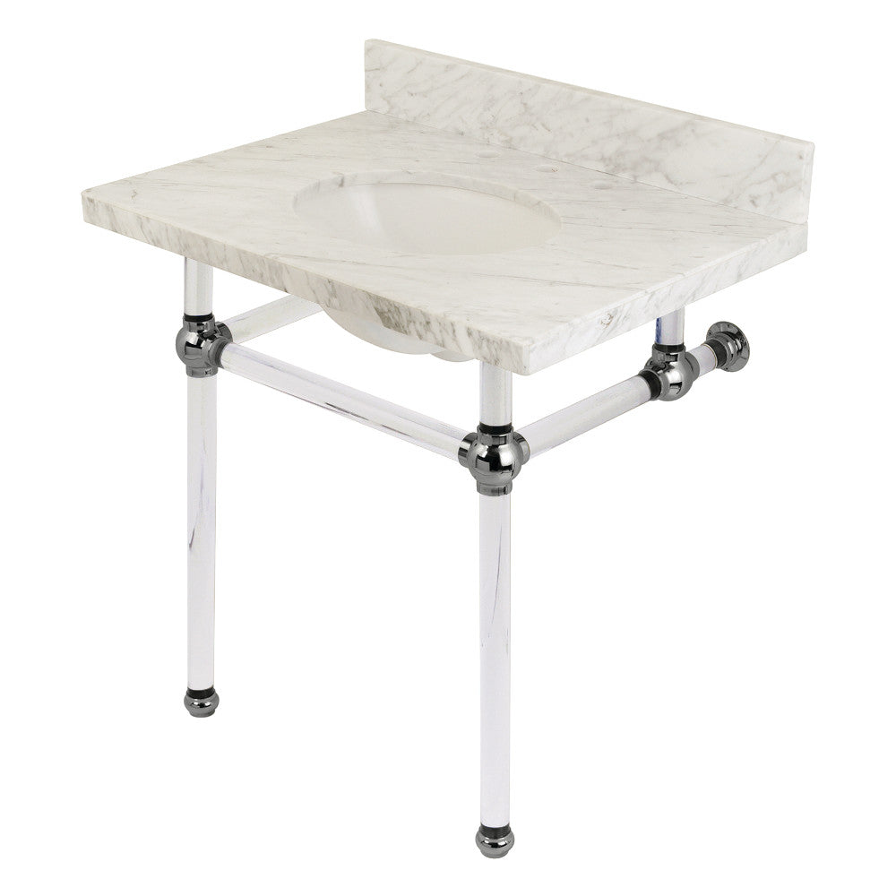 Carrara Marble/Brushed Nickel
