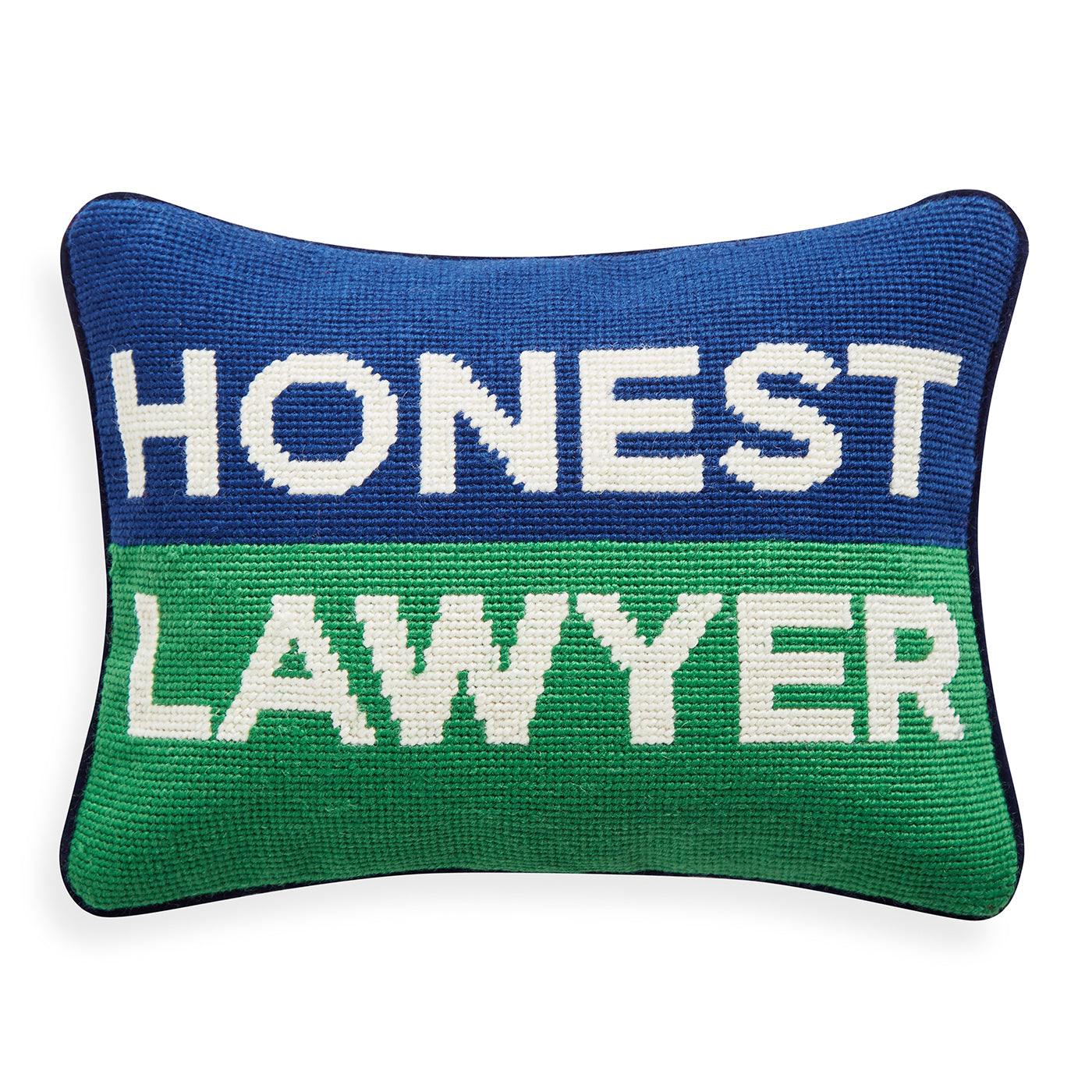 Honest Lawyer Needlepoint Pillow - Funny Legal Office Decor & Gift for Attorneys - Perfect for Law Firms, Home Offices & Courtroom Humor