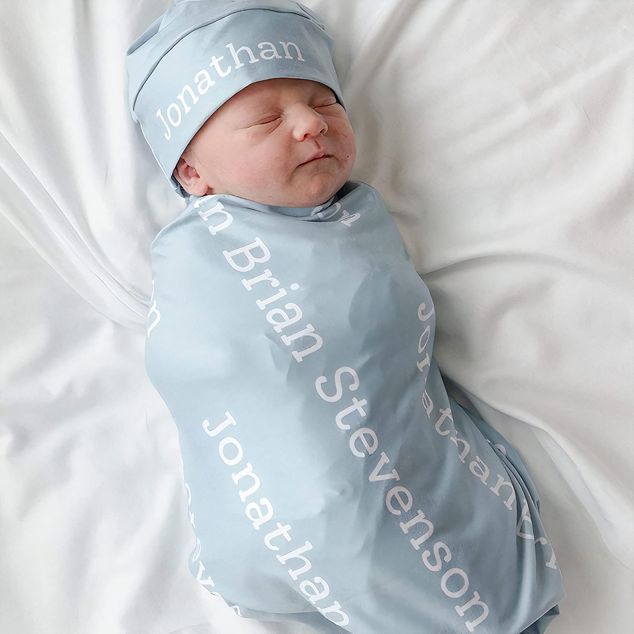 Personalized Baby Blanket with Name - Custom Kids & Adult Blanket for Swaddle, Birthday Gift, Newborn Boys & Girls - Perfect for Nursery, Photo Shoots & Special Occasions