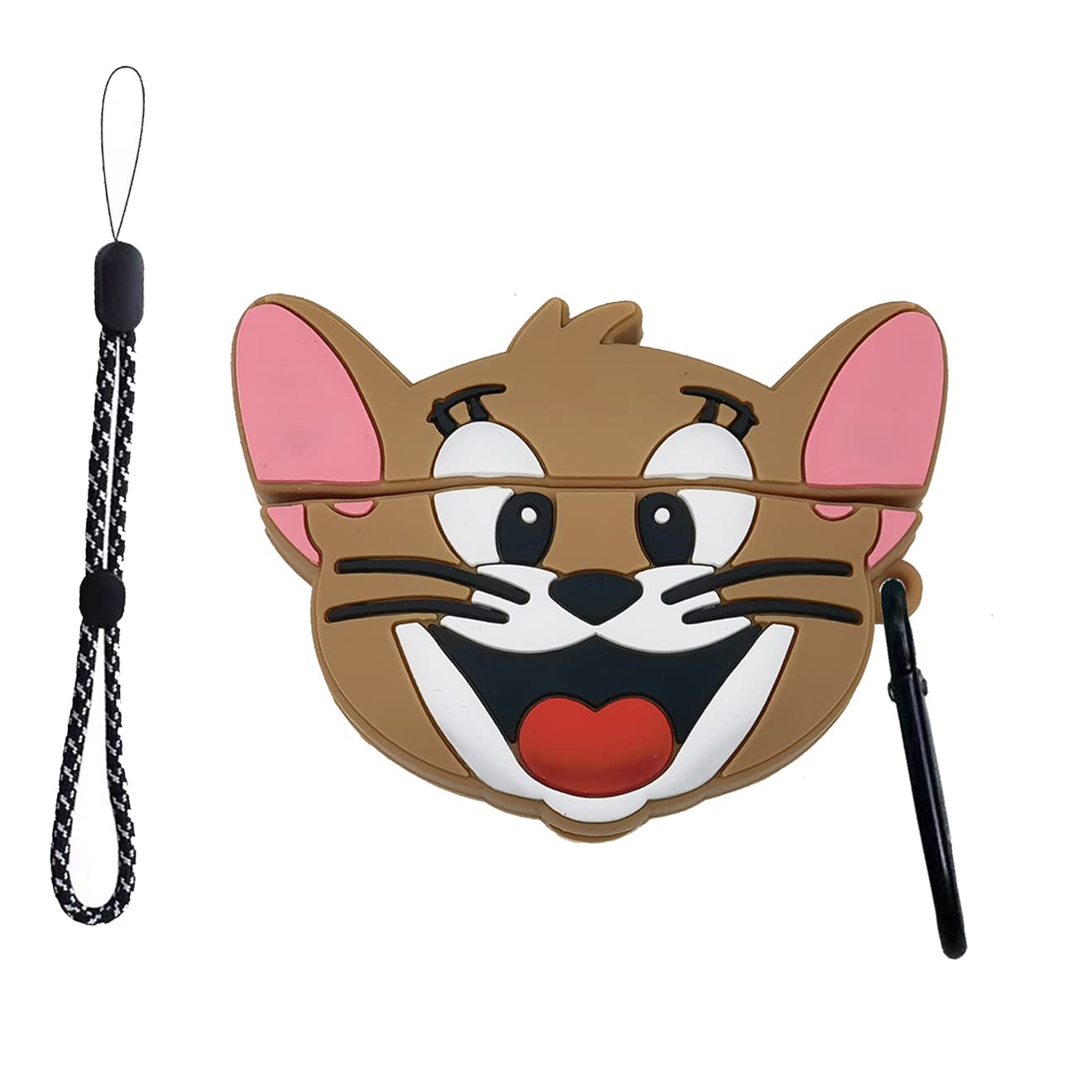 Cute Jerry AirPods 3 Case with Lanyard - Soft Silicone Cover for Girls & Women - Perfect for School & Travel
