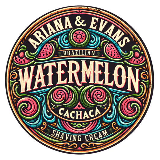 Ariana & Evans Watermelon Cachaca Shaving Cream for Men - Refreshing & Hydrating Shave with Natural Ingredients - Perfect for Sensitive Skin & Daily Grooming Routine