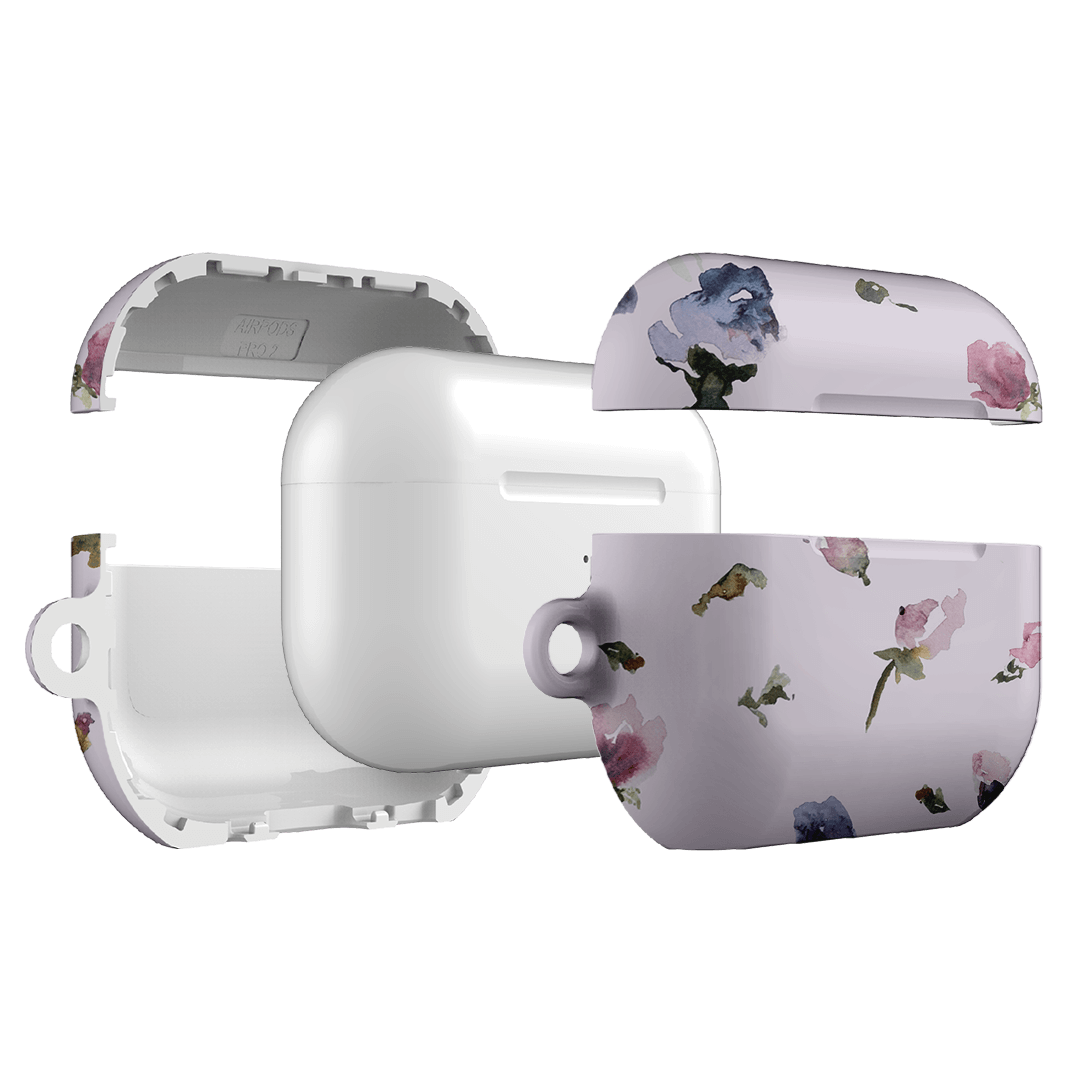 Violet Botanic AirPods Pro Case - Floral Design Protective Cover for Apple AirPods Pro (2nd/1st Gen) | Shockproof & Scratch-Resistant | Perfect for Travel, Workouts & Daily Use