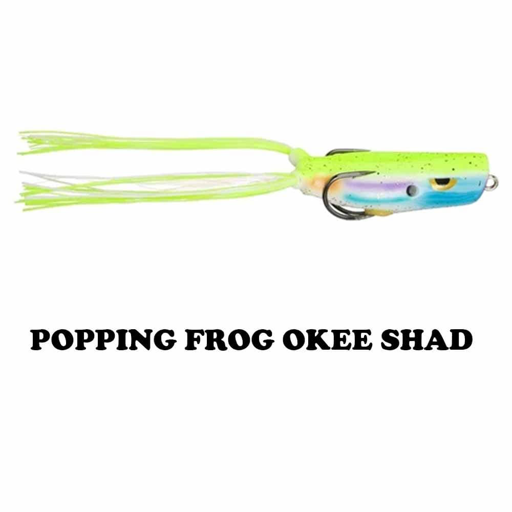 Gambler Popping Frog Lure - Topwater Bass Fishing Bait for Freshwater & Saltwater - Perfect for Frogging, Weedless Fishing, and Heavy Cover