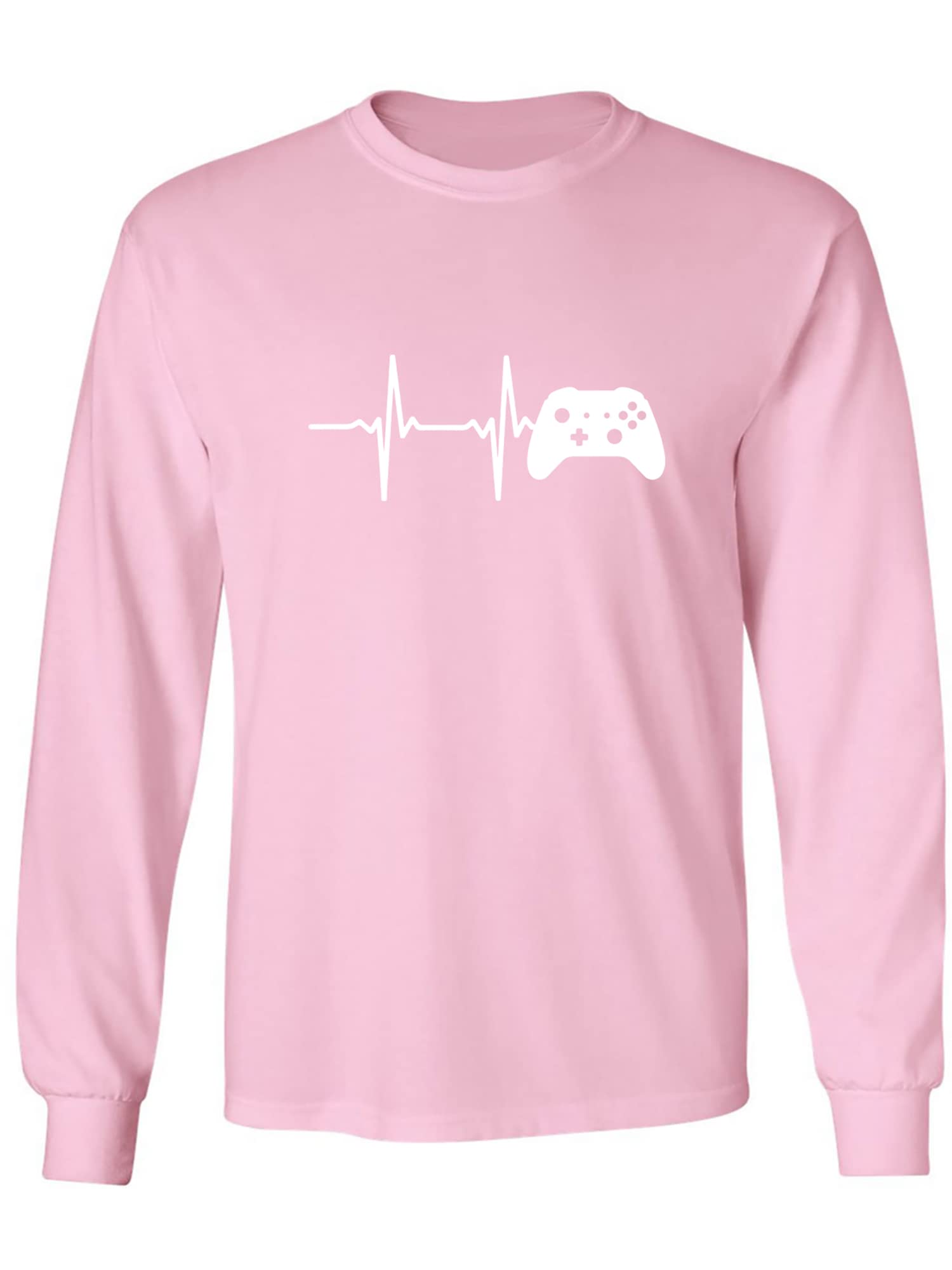 Heartbeat of a Gamer 2 - Premium Long Sleeve T-Shirt for Men | Comfortable Cotton Tee for Gaming, Casual Wear & Everyday Outfits