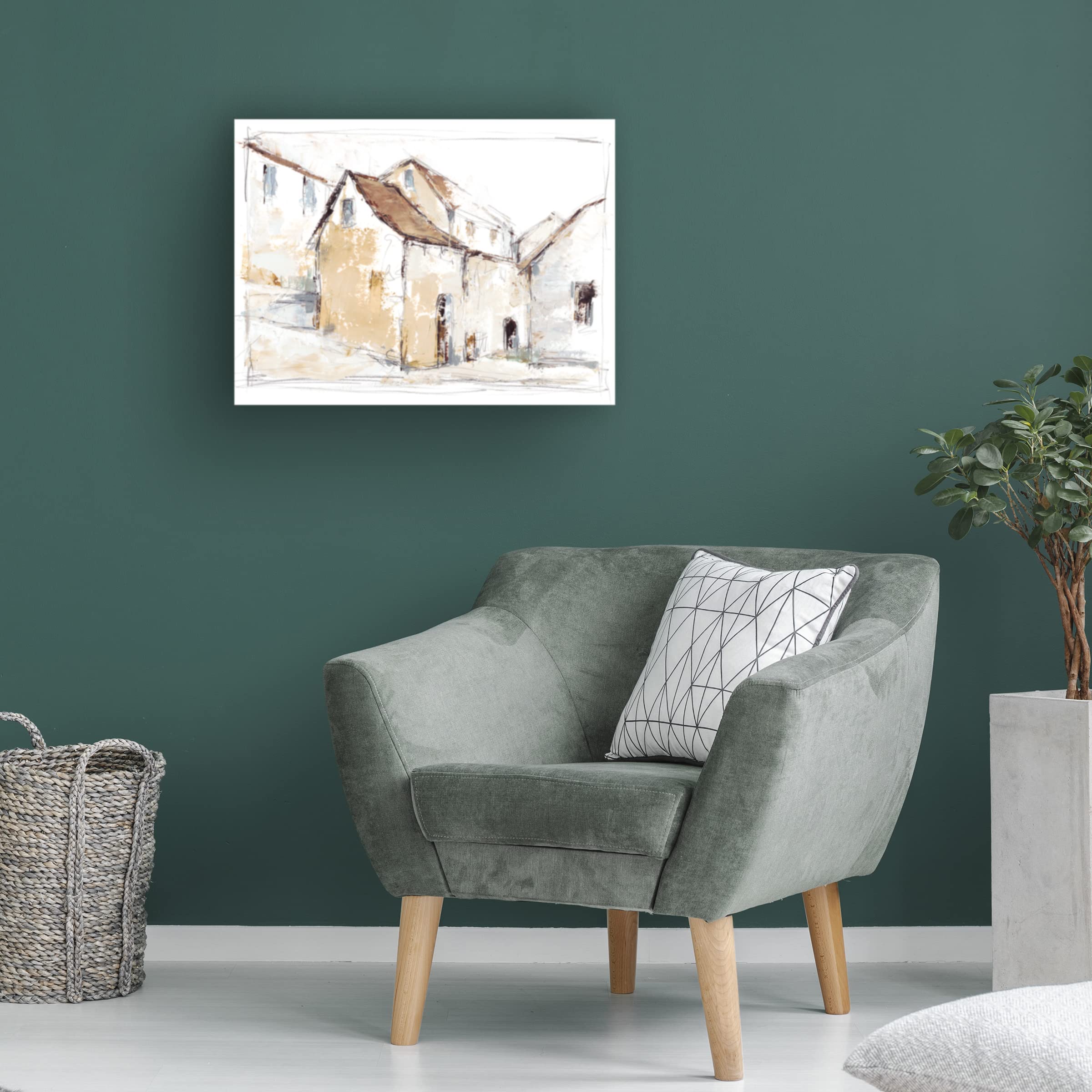 Trademark Fine Art 'Quiet Streets I' Canvas Wall Art by Ethan Harper - Perfect for Living Room, Bedroom & Office Decor