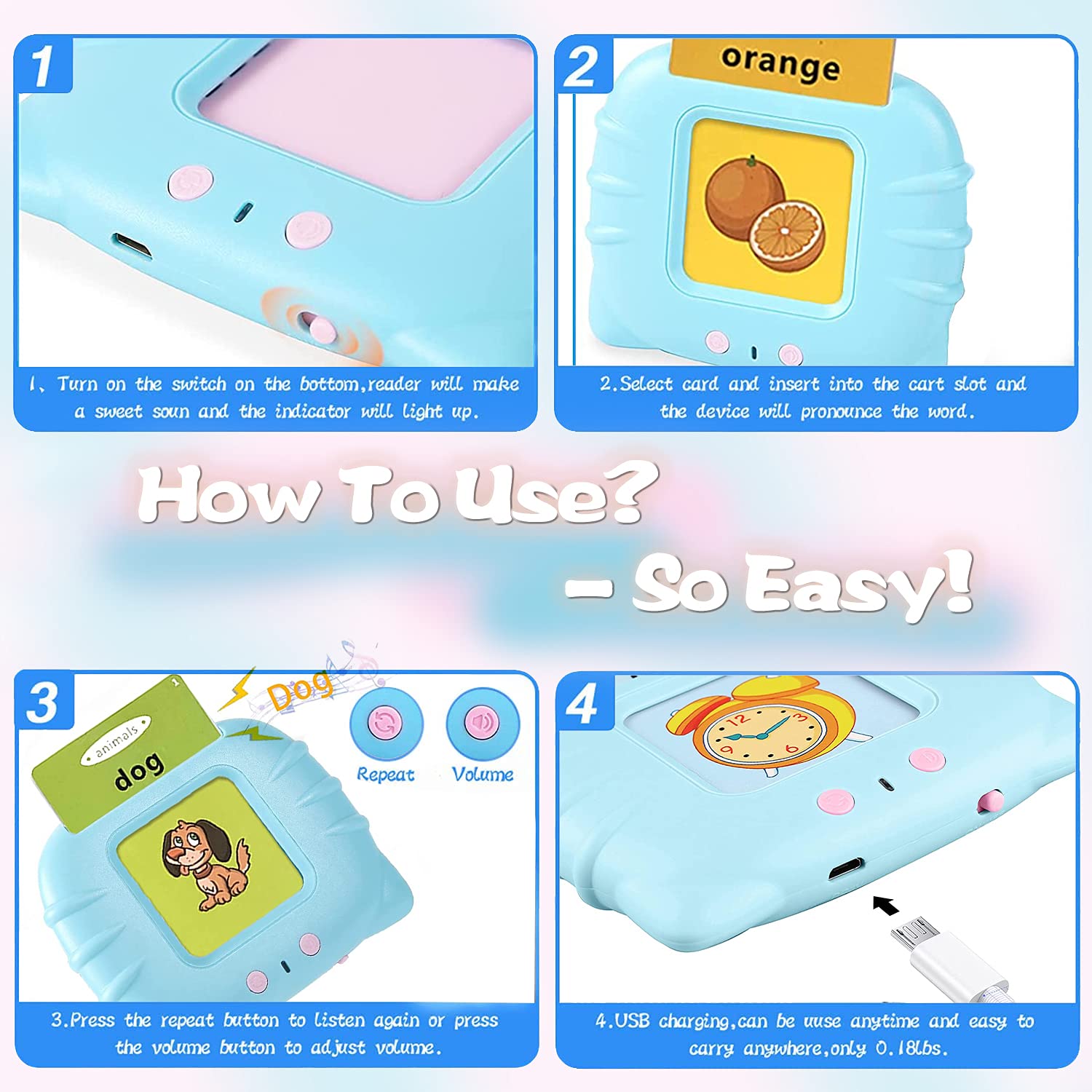 WONFAST 112PCS Educational Flash Cards for Toddlers - Preschool Learning Toy for Boys & Girls | Birthday & Christmas Gifts | Home & Classroom Use