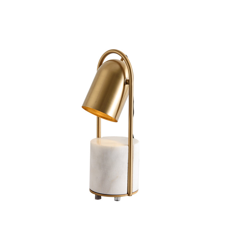 Modern Canister Table Lamp - Adjustable LED Desk Light for Home Office, Bedroom & Living Room - Stylish Nightstand Lamp with Dimmable Warm White Light for Reading & Relaxing
