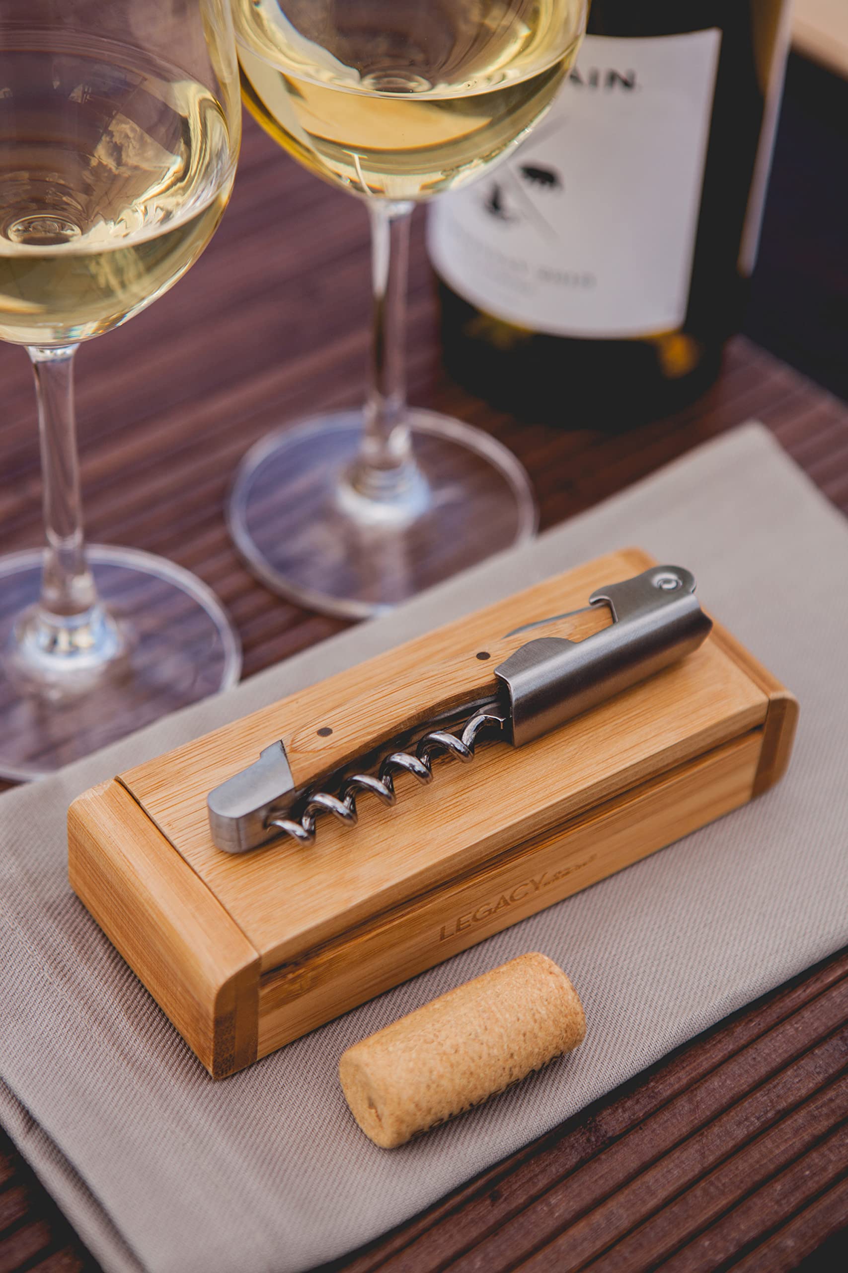 NFL Houston Texans Engraved Bamboo Tool Set - Premium 3-Piece BBQ & Grilling Accessories for Tailgating & Outdoor Cooking