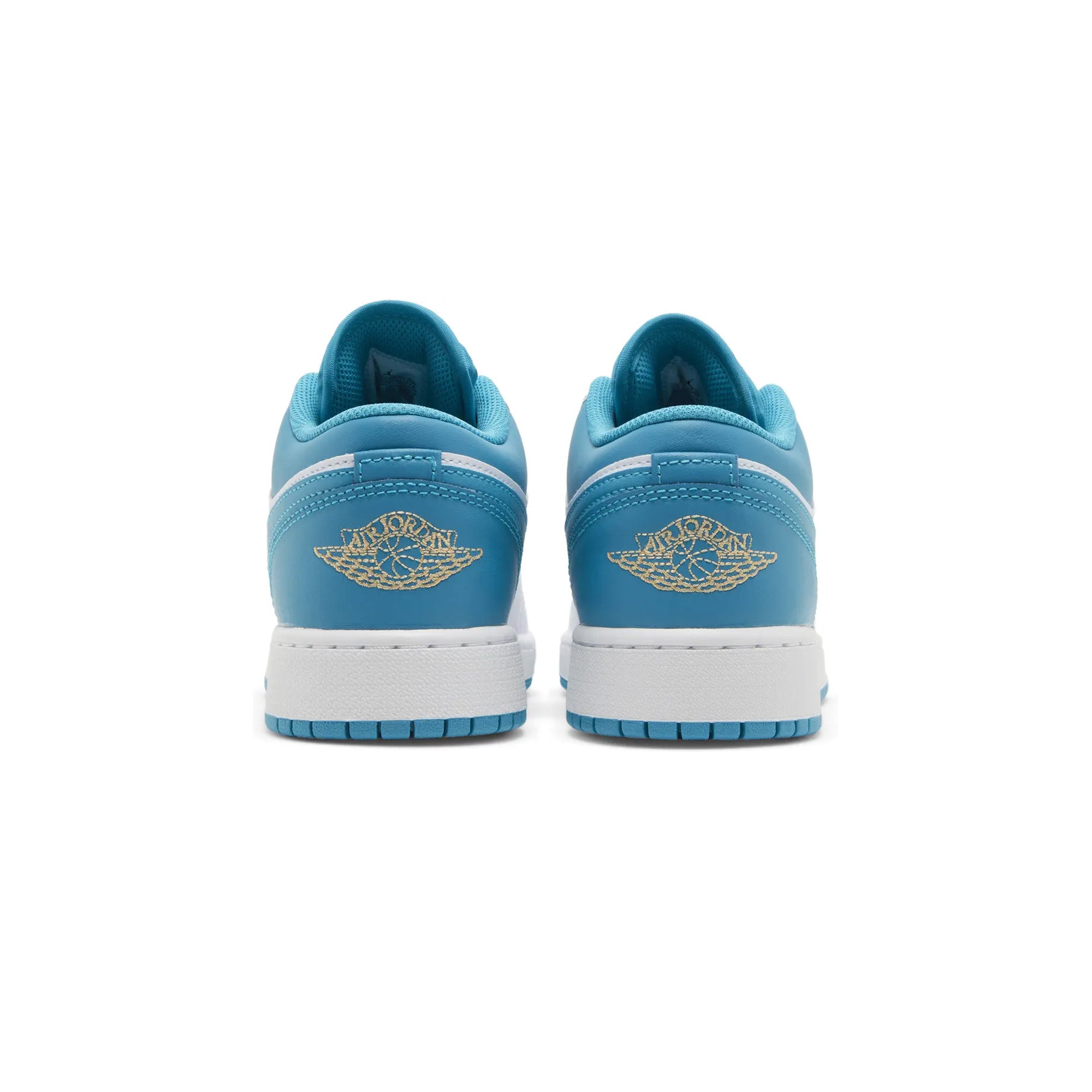 Air Jordan 1 Low 'Aquatone' GS Sneakers for Girls (2023) - Light Blue & White Basketball Shoes for Casual Wear & Street Style