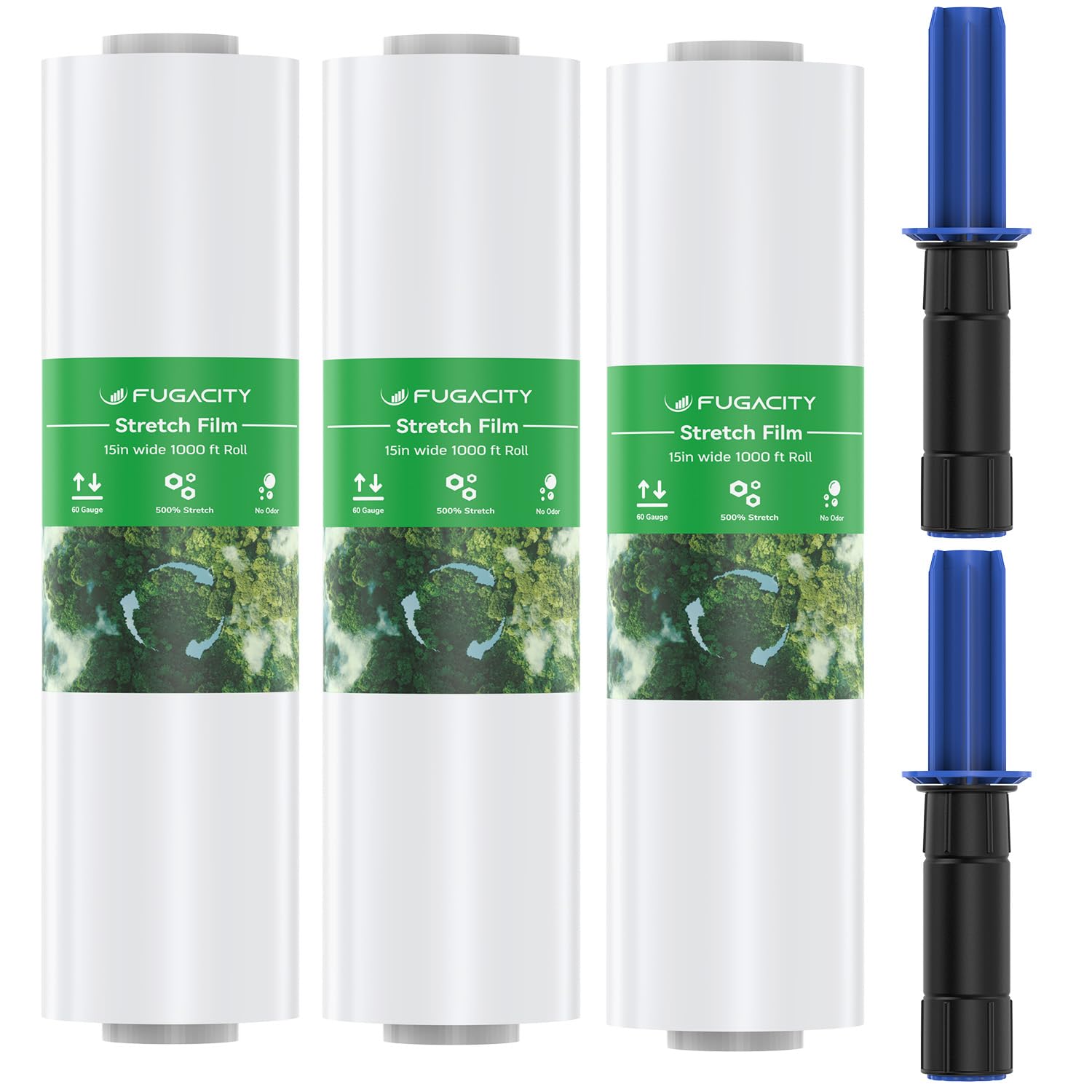 **FugaCity Heavy Duty Stretch Wrap Film - 15