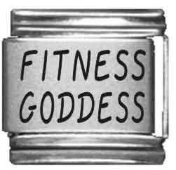 Fitness Goddess Italian Charm Bracelet - Elegant & Stylish Women's Jewelry for Workout, Yoga & Everyday Wear