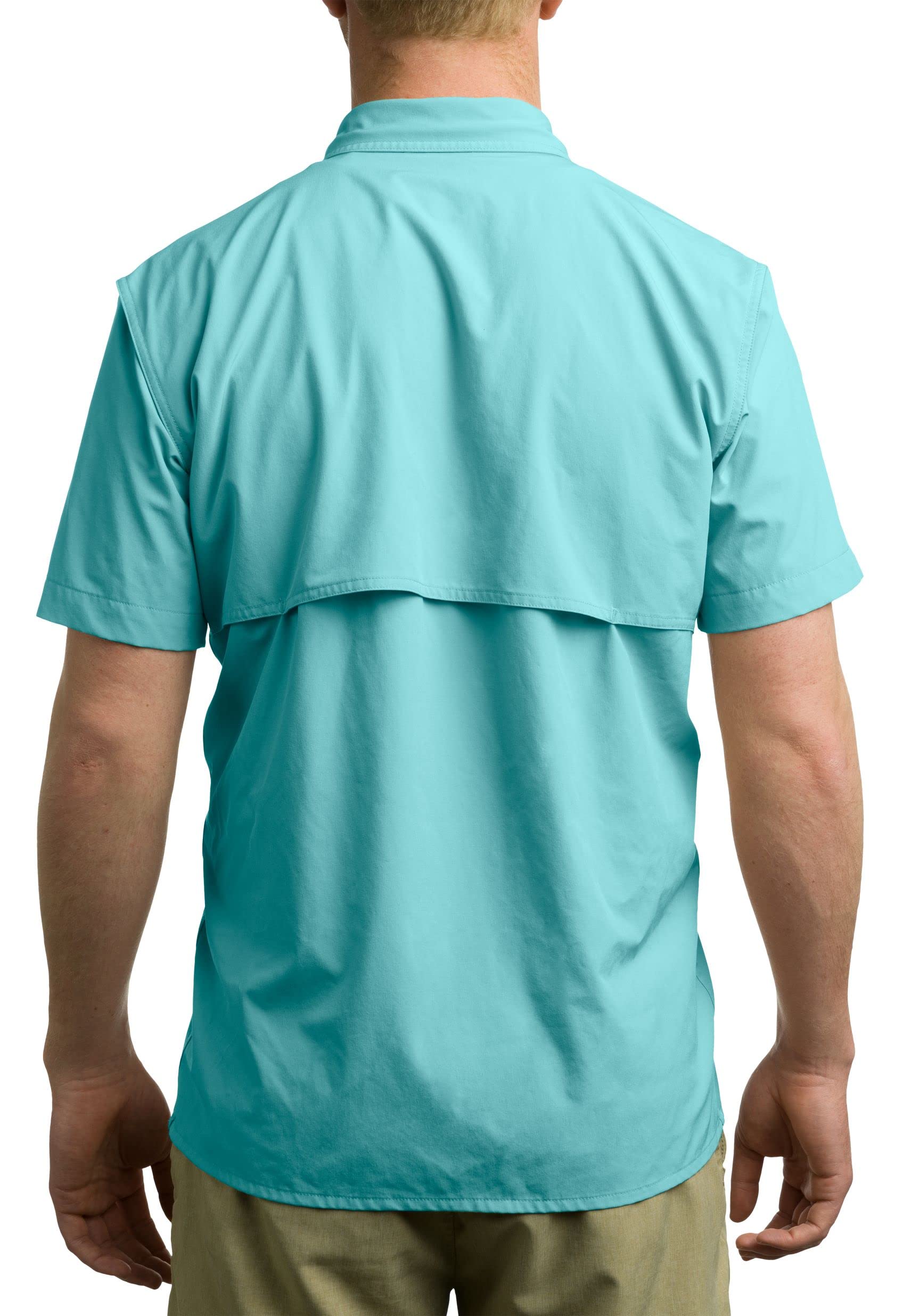 Whitewater Lightweight Moisture Wicking UPF 50+ Sun Protection Fishing Shirt for Men - Quick Dry Breathable Performance Shirt for Outdoor Activities, Hiking & Water Sports