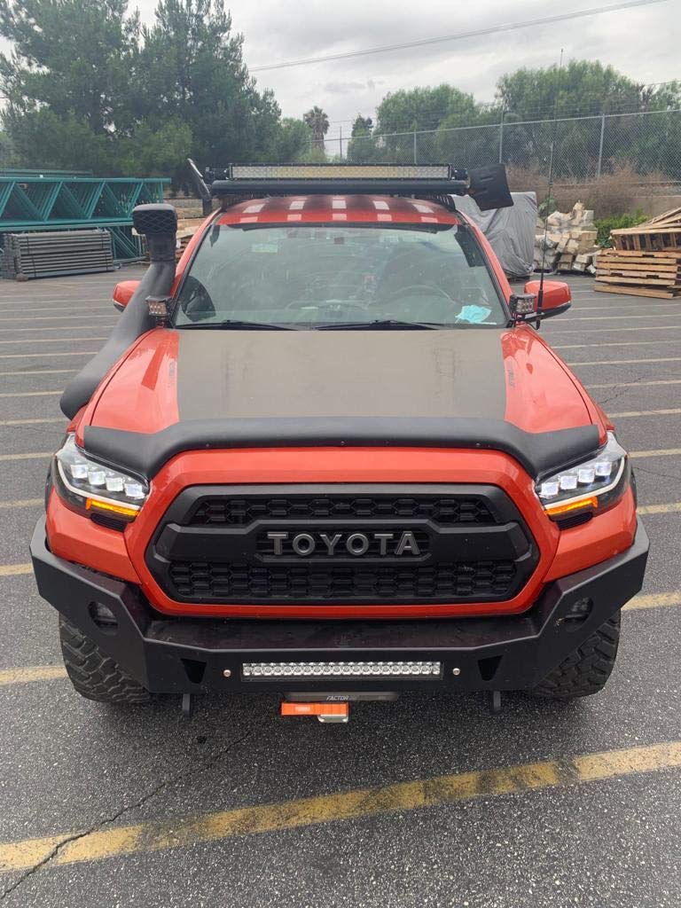 Alpha Owls Quad-Pro LED Headlights for 2016-2023 Toyota Tacoma - White LED Light Bar & Sequential Turn Signals | Perfect for Off-Road & Night Driving