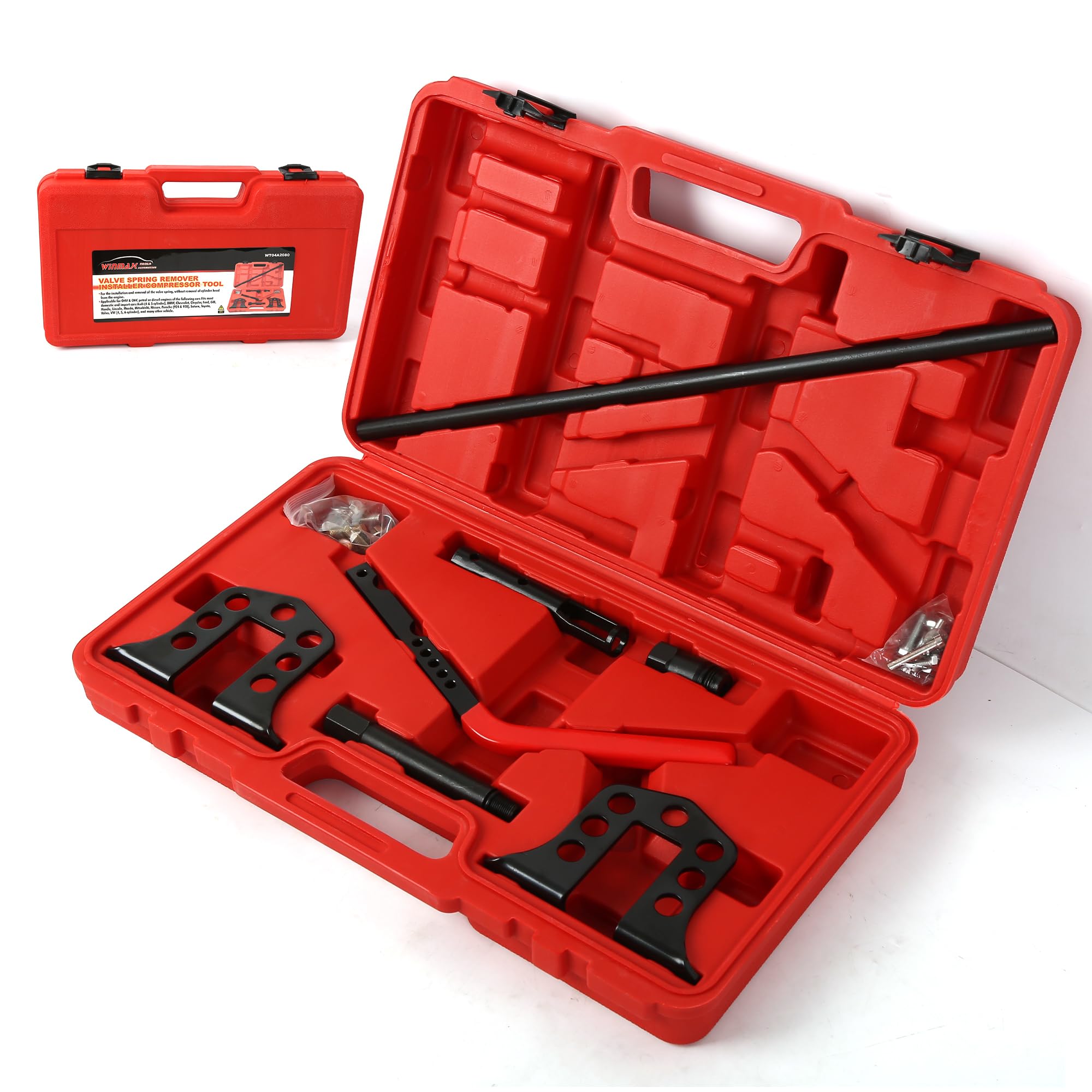 Valve Spring Remover and Installer Tool Kit - OHV OHC Engine Valve Spring Compressor for Car Repair and Maintenance - Perfect for DIY Mechanics and Professional Auto Shops