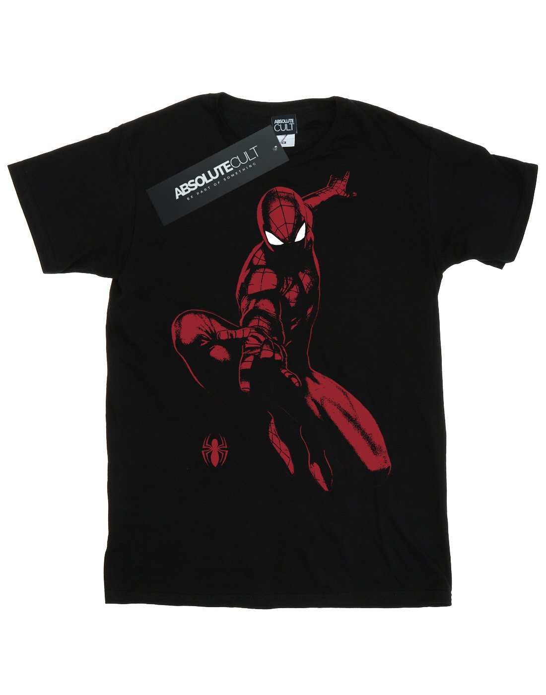 Marvel Men's Spider-Man Shadow Graphic T-Shirt - X-Large Black - Superhero Comic Tee for Casual Wear & Cosplay
