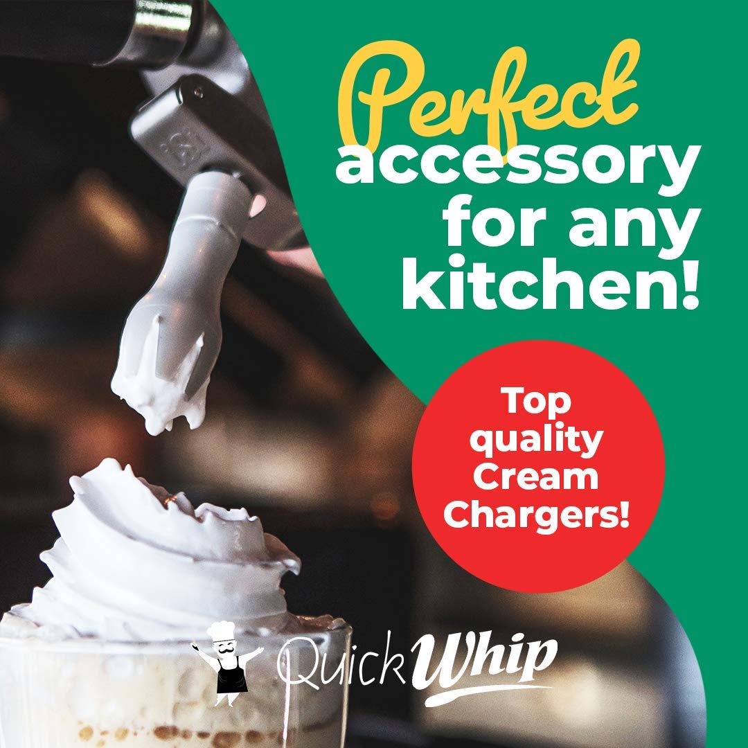 Premium N2O Whipped Cream Chargers - 8g Culinary-Grade Nitrous Oxide Cartridges (360 Count Bulk Pack - 24 Packs x 15) for Professional & Home Use - Perfect for Desserts, Coffee Toppings & Cocktail Garnishes