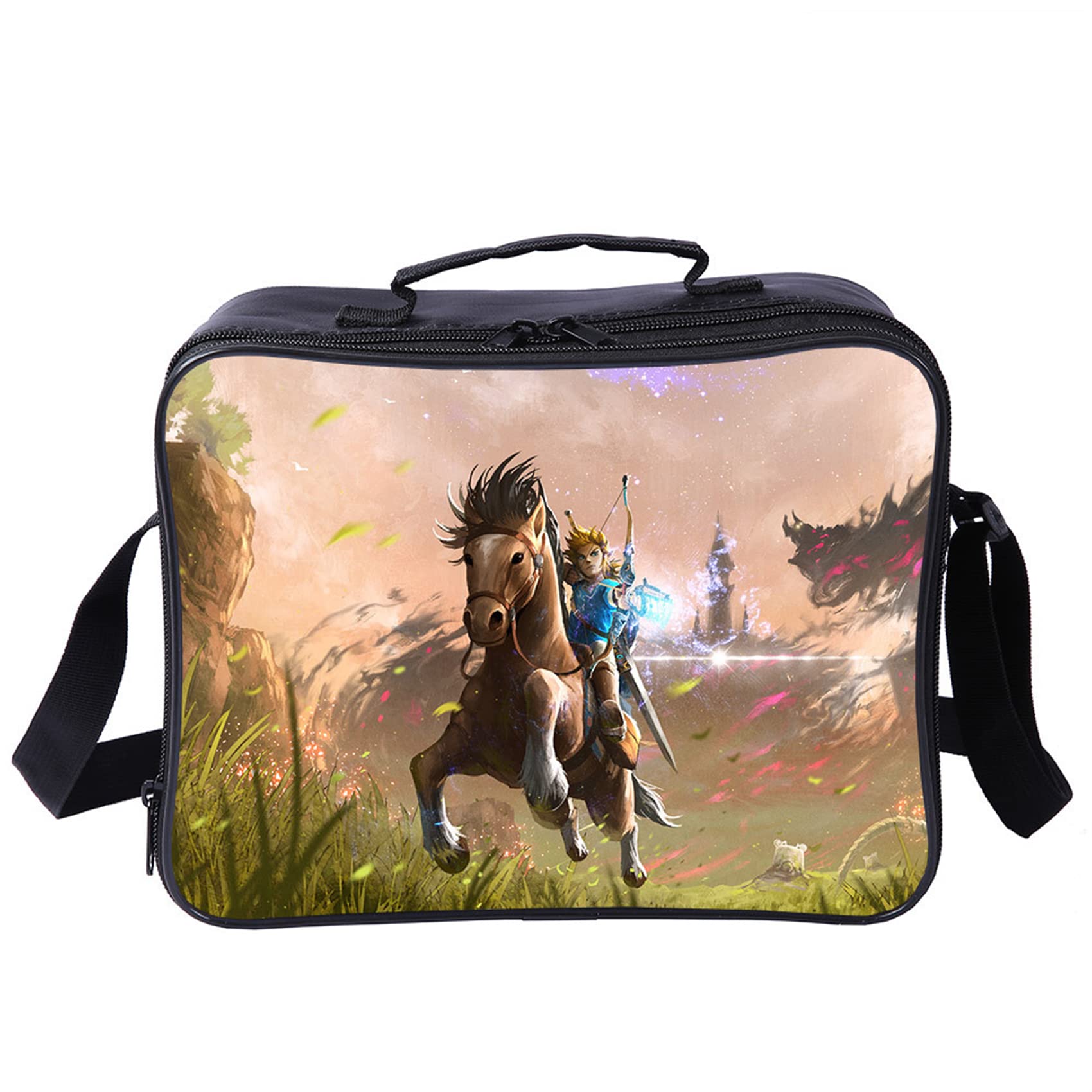 Mayooni Boys The Legend of Zelda Insulated Lunch Bag - Reusable Cooler Lunchbox for School, Work, Picnic & Travel - Bento Box Carrier for Kids & Adults