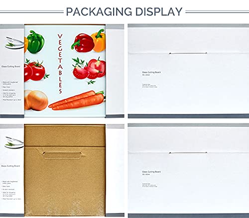 12-Piece Sublimation Blank Tempered Glass Cutting Board Set - 15