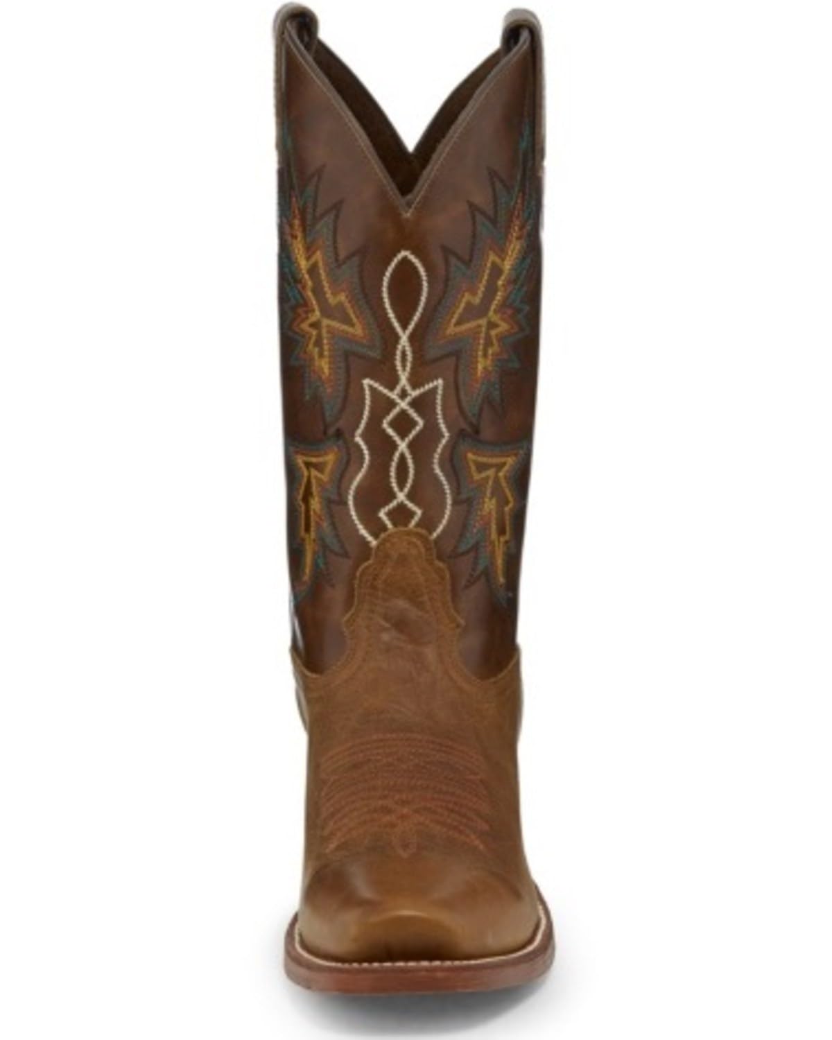 Nocona Men's Deputy Square Toe Brown Cowboy Boots - Western Work & Casual Wear for Ranchers & Outdoor Enthusiasts
