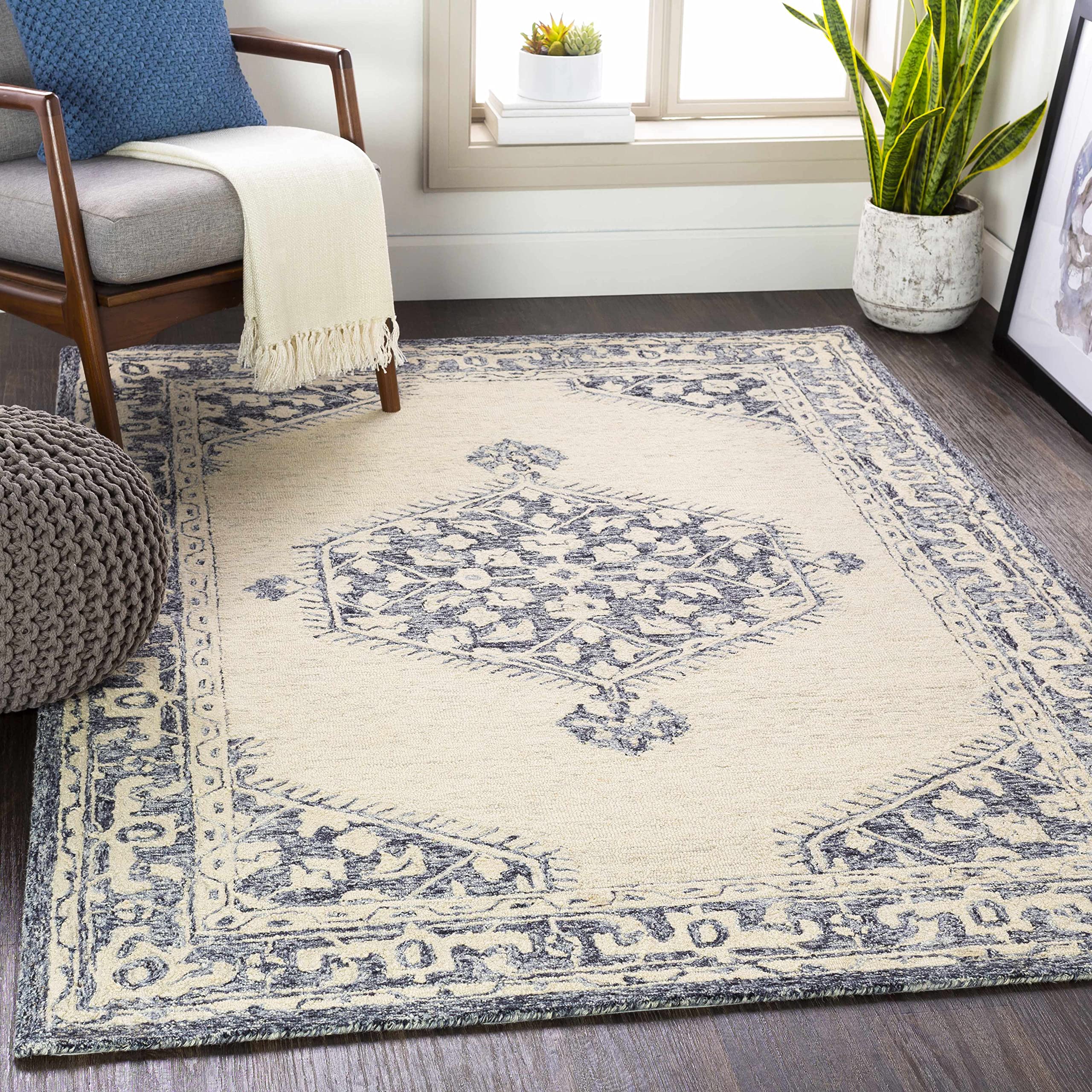 Carmi Handmade Farmhouse Moroccan 5' x 7'6