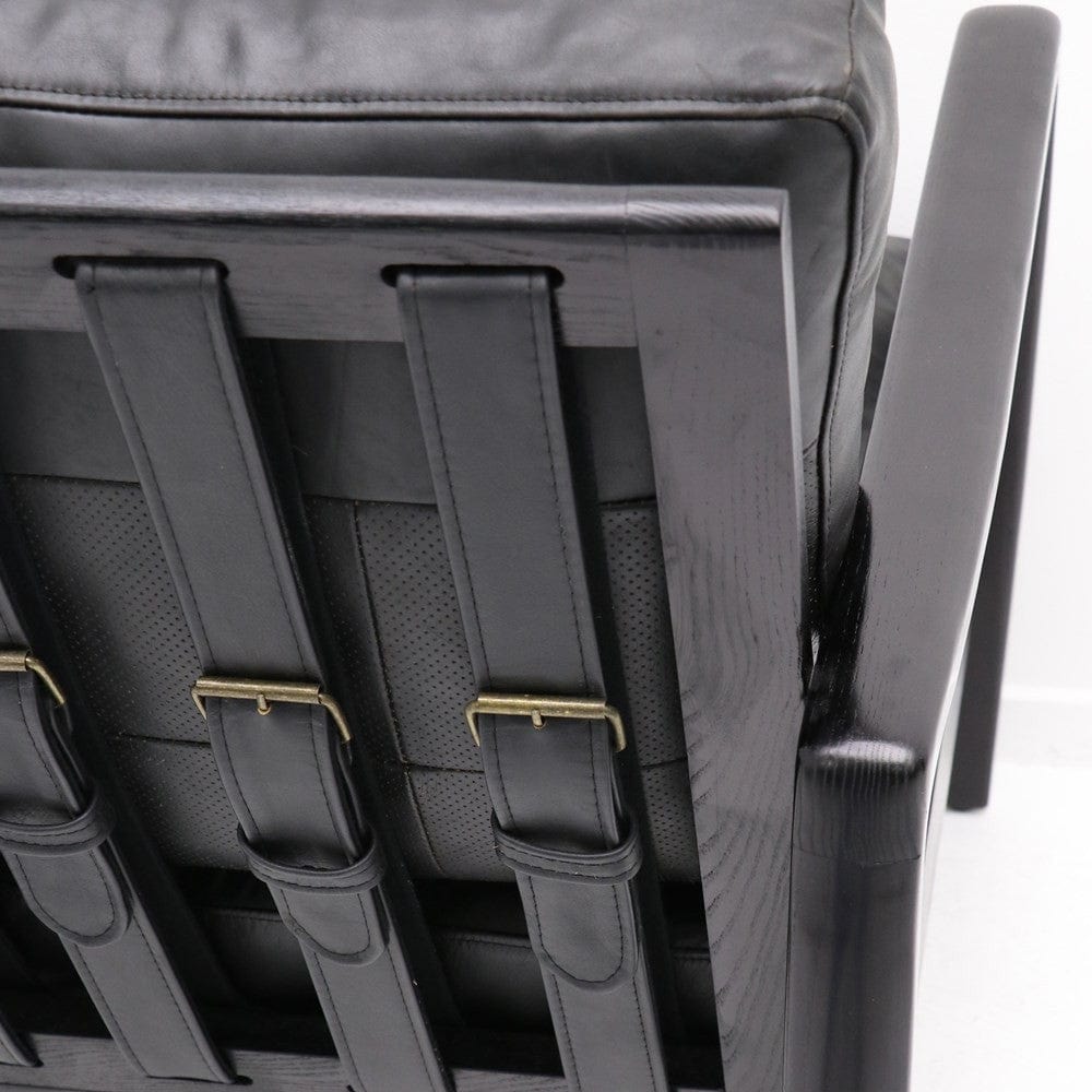 Reid Leather Armchair - Premium Genuine Leather Lounge Chair for Living Room, Office & Study - Pre Order Now for Elegant Home Decor
