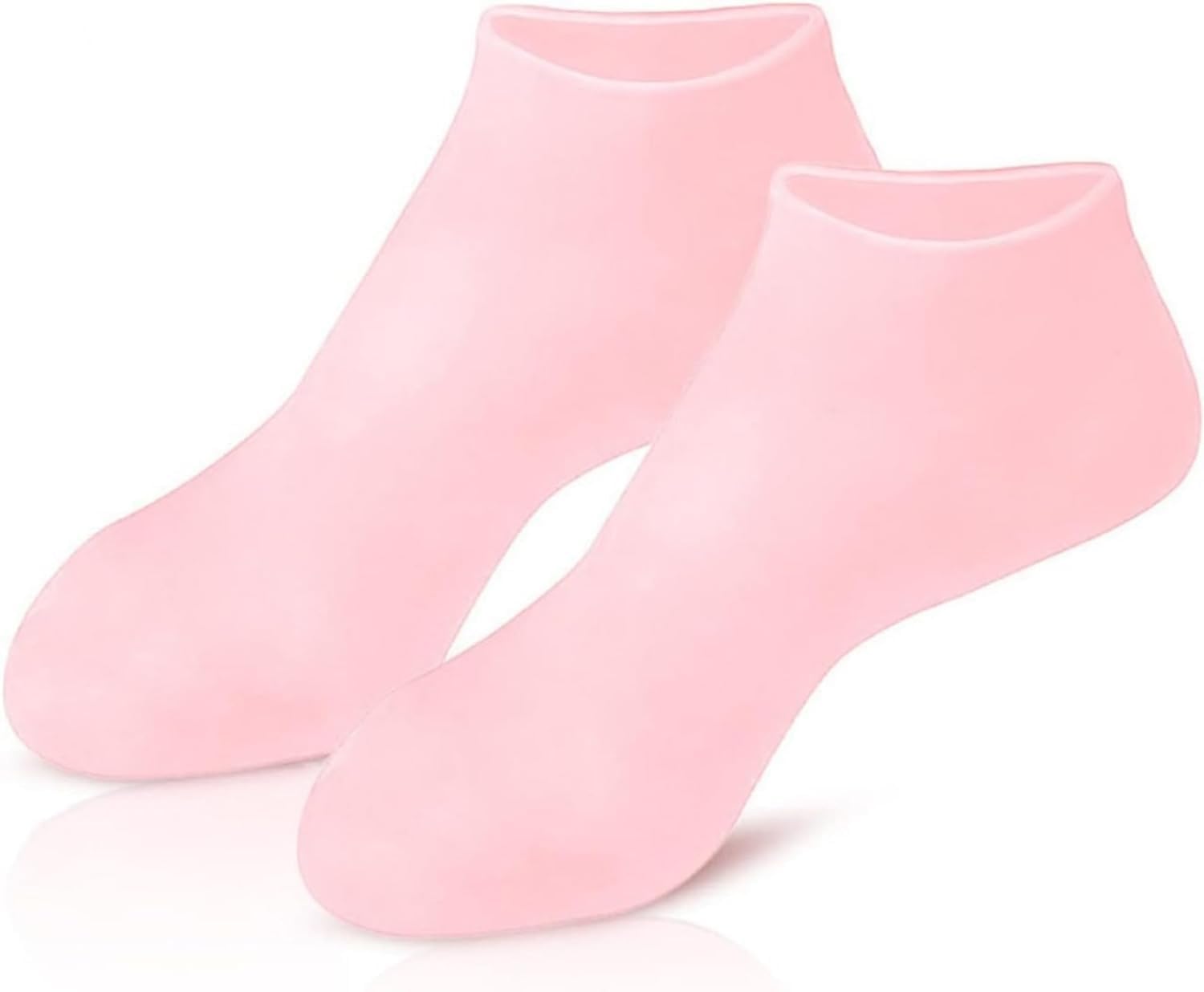 QUIQSHIPP Aloe Silicone Heel Socks for Women - Moisturizing Gel Foot Socks to Repair Dry & Cracked Heels | Soft Spa Pedicure Socks for Winter Foot Care | Waterproof Silicone Gel Socks for Home Relaxation & Professional Salon Treatments