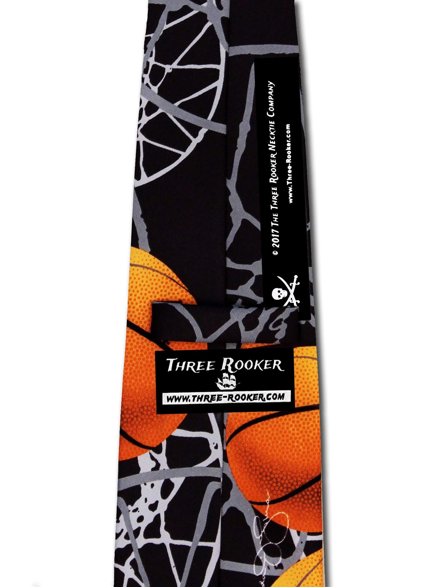 Men's Basketball Necktie - Three Rooker Zone Tie for Sports Fans & Office Wear