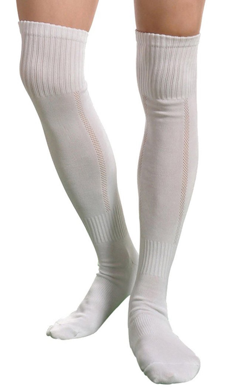 Sheliky Men's Knee High Basketball Socks - Long Athletic Compression Socks for Soccer, Hockey & Baseball - Breathable Performance Socks for Sports & Workout