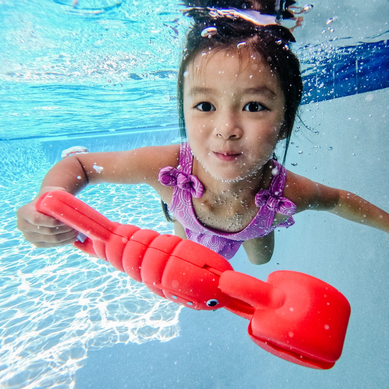Louie Lobster Claw Catcher Pool Toy - Fun Water Game for Kids & Adults - Perfect for Pool Parties, Beach Days & Summer Fun