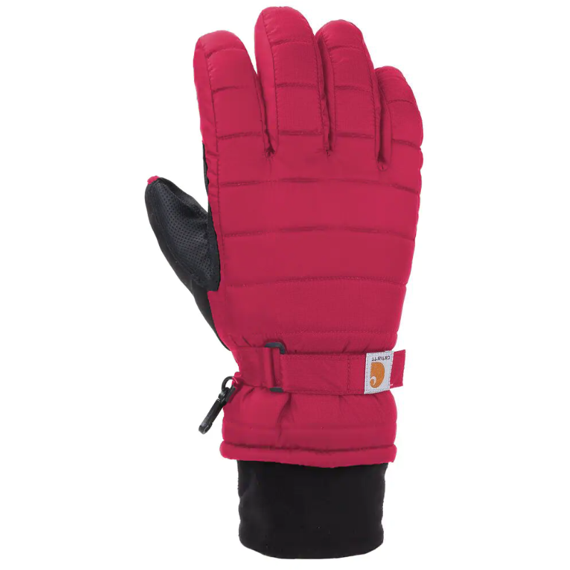 Carhartt Women's Quilts Insulated Gloves WA575 - Warm Winter Work Gloves for Outdoor Activities, Construction, and Cold Weather Protection