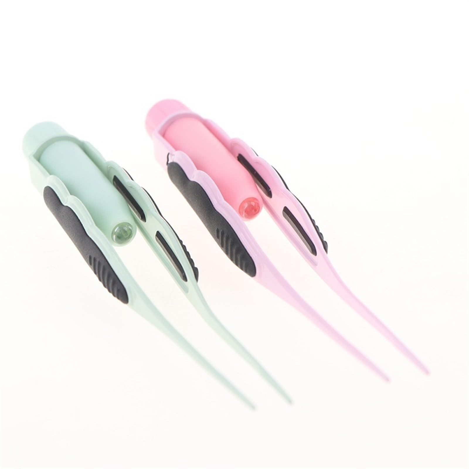 Professional Stainless Steel Slant Tip Tweezers for Eyebrows, Eyelashes & Hair Removal - Pink Makeup Tool for Precise Grooming - Perfect for Salon, Home Use & Travel Beauty Kit