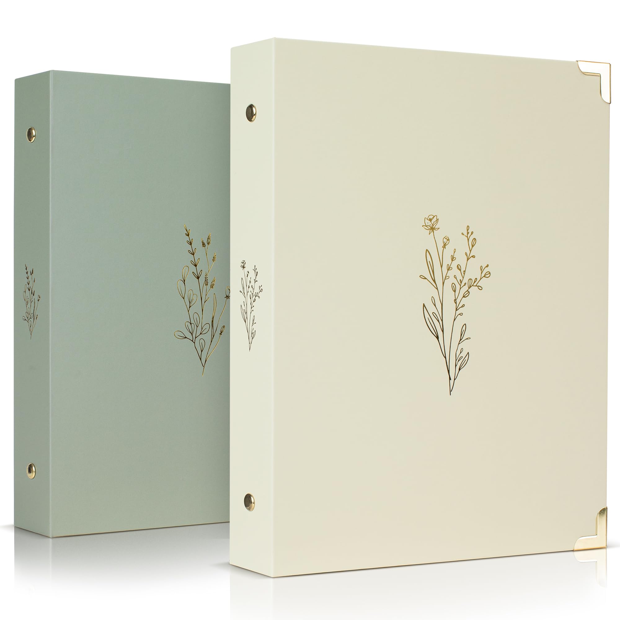 Aesthetic 6-Ring A5 Binder Set of 2 - 0.75 Inch Refillable Planner Binder for Journaling, Scrapbooking & Collections - Compact Notebook Organizer with Pocket - Perfect for School, Office & Travel Organization