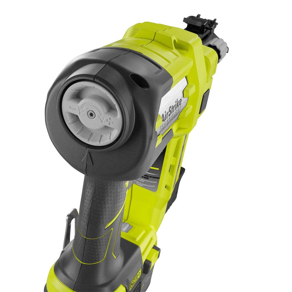 Renewed Ryobi P320 18V One+ Airstrike Brad Nailer Kit with P190 2.0Ah Battery & P118 Charger - Perfect for DIY Home Projects, Woodworking, and Trim Installation