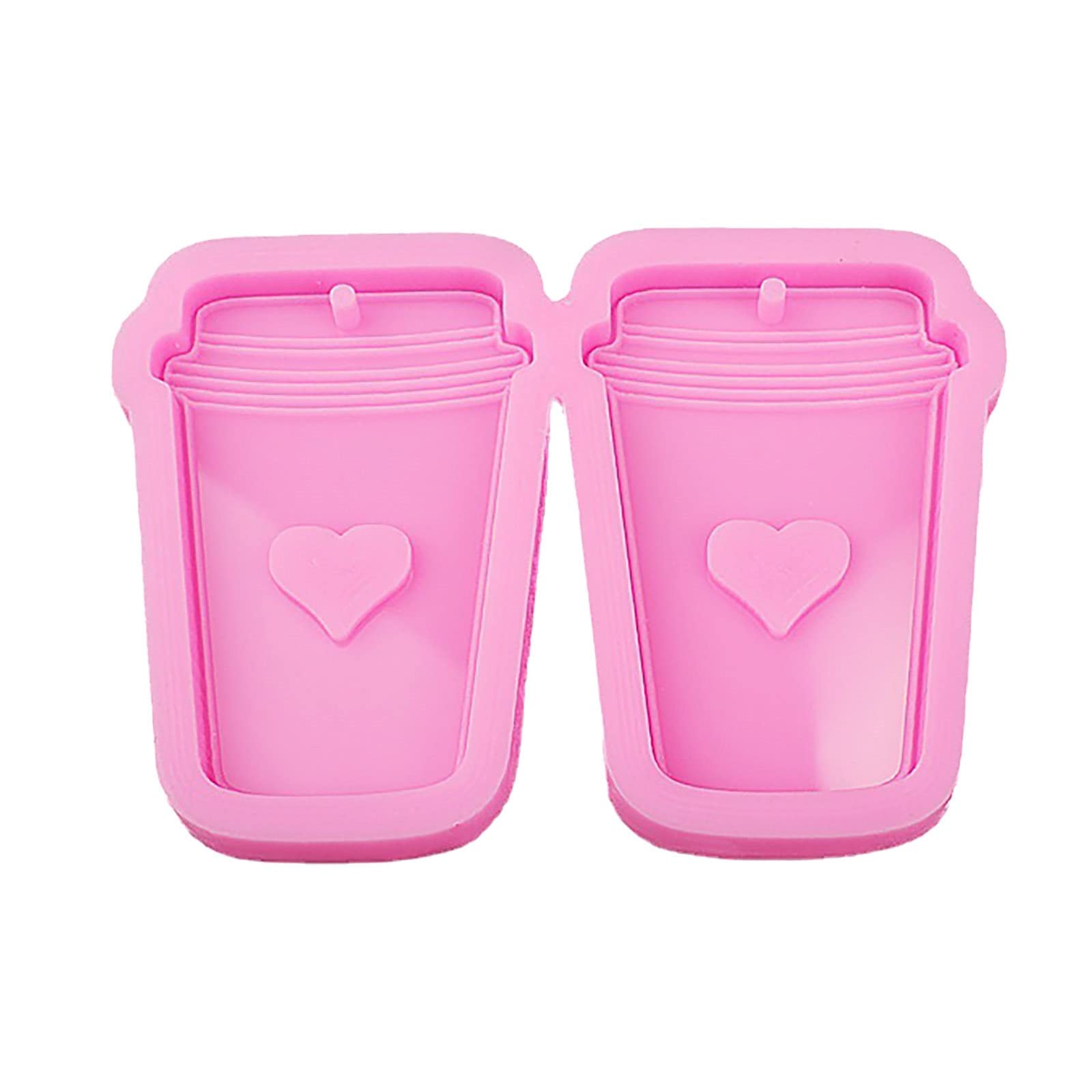 Heart Cutout Silicone Molds for Resin Jewelry Making - DIY Keychain, Earrings & Craft Molds - Perfect for Epoxy Resin Art, Floral Keychains & Handmade Jewelry DIY Projects