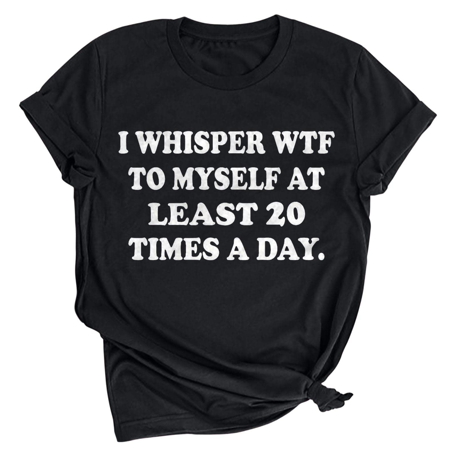 Funny Saying Women's T-Shirt - Cute Summer Short Sleeve Round Neck Tee with Letter Print | Perfect for Casual Outings, Beach Trips & Everyday Wear