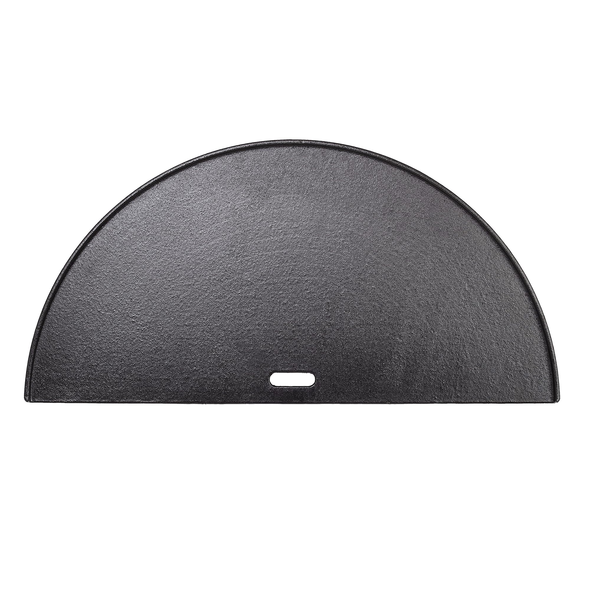 Kamado Joe Half-Moon Cast Iron Reversible Griddle - Smooth & Ribbed Surface for Big Joe 24-inch Charcoal Grill - Black BJ-HCIGRIDDLE | Perfect for Outdoor BBQ, Grilling, and Smoking | Ideal for Steaks, Burgers, and Pancakes