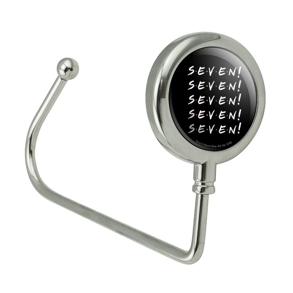 GRAPHICS & MORE Friends Seven Purse Bag Hanger Hook - Stylish Handbag Organizer for Purses, Totes & Shopping Bags - Perfect for Restaurants, Cars & Home Use