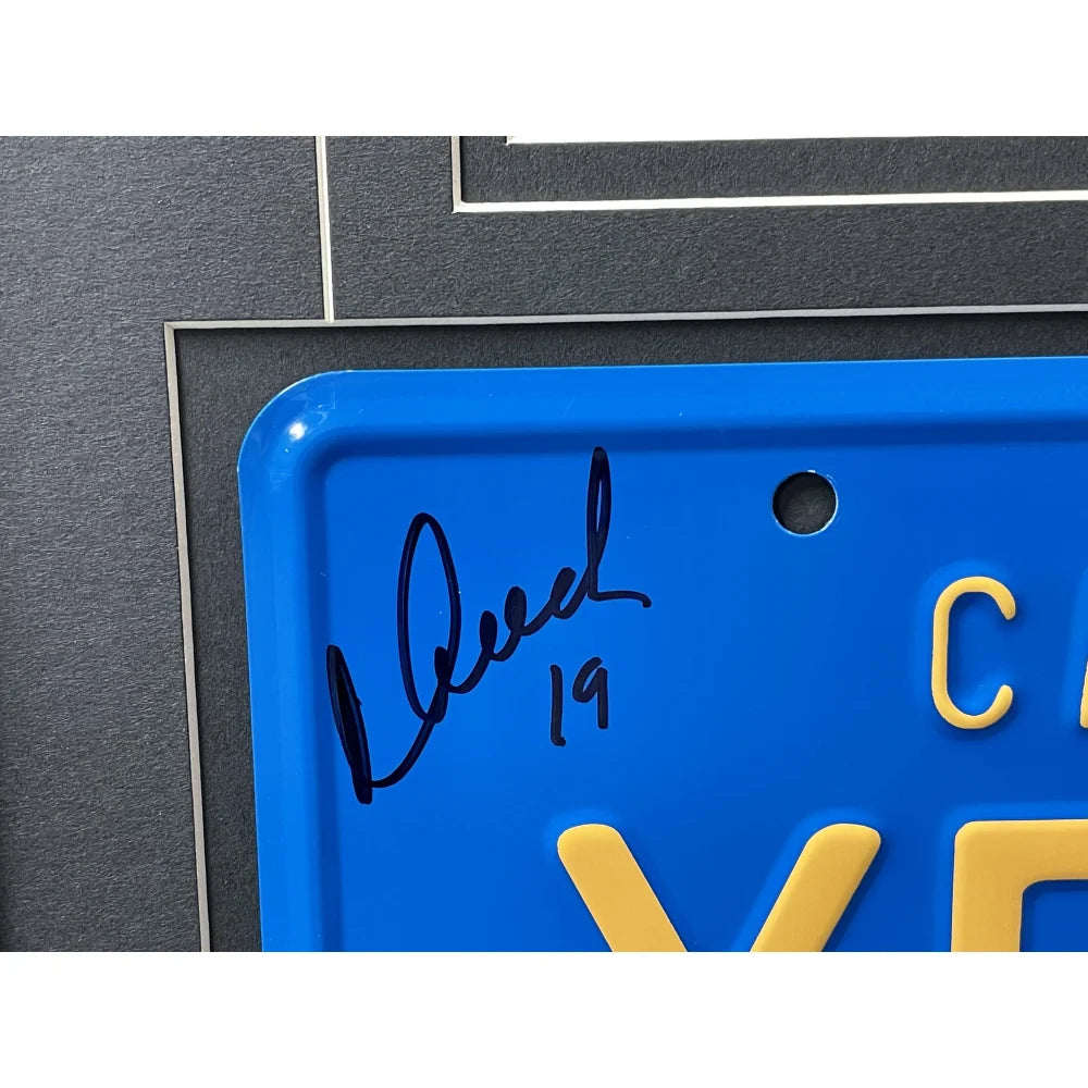 Cheech & Chong Signed 'Up in Smoke' Movie Car License Plate Framed Collage - Authentic Memorabilia for BAS Auto & Cannabis Enthusiasts - Perfect for Man Cave, Home Theater Decor & Collector Displays