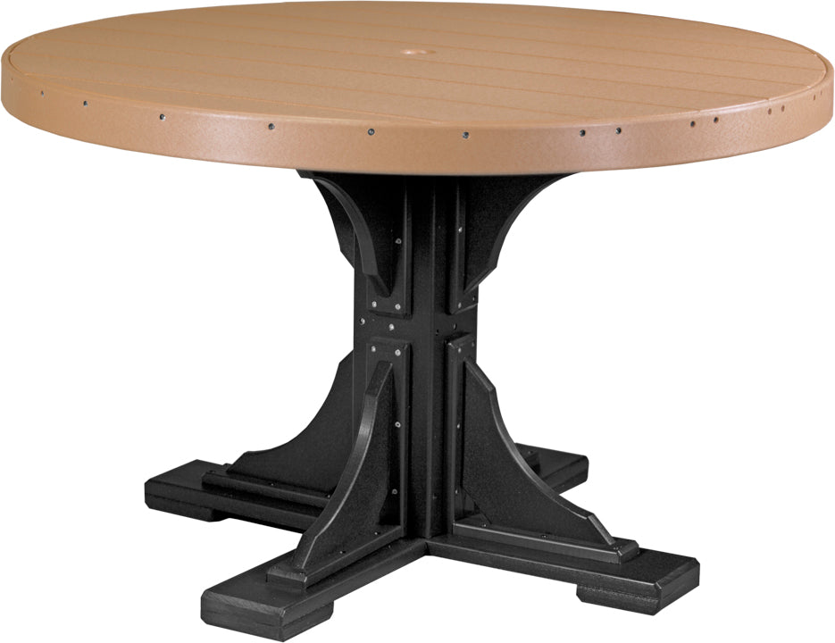 LuxCraft 48-Inch Round Dining Table Set for 4 - Modern Kitchen & Breakfast Nook Furniture for Small Spaces | Perfect for Apartments, Condos, and Cozy Dining Areas