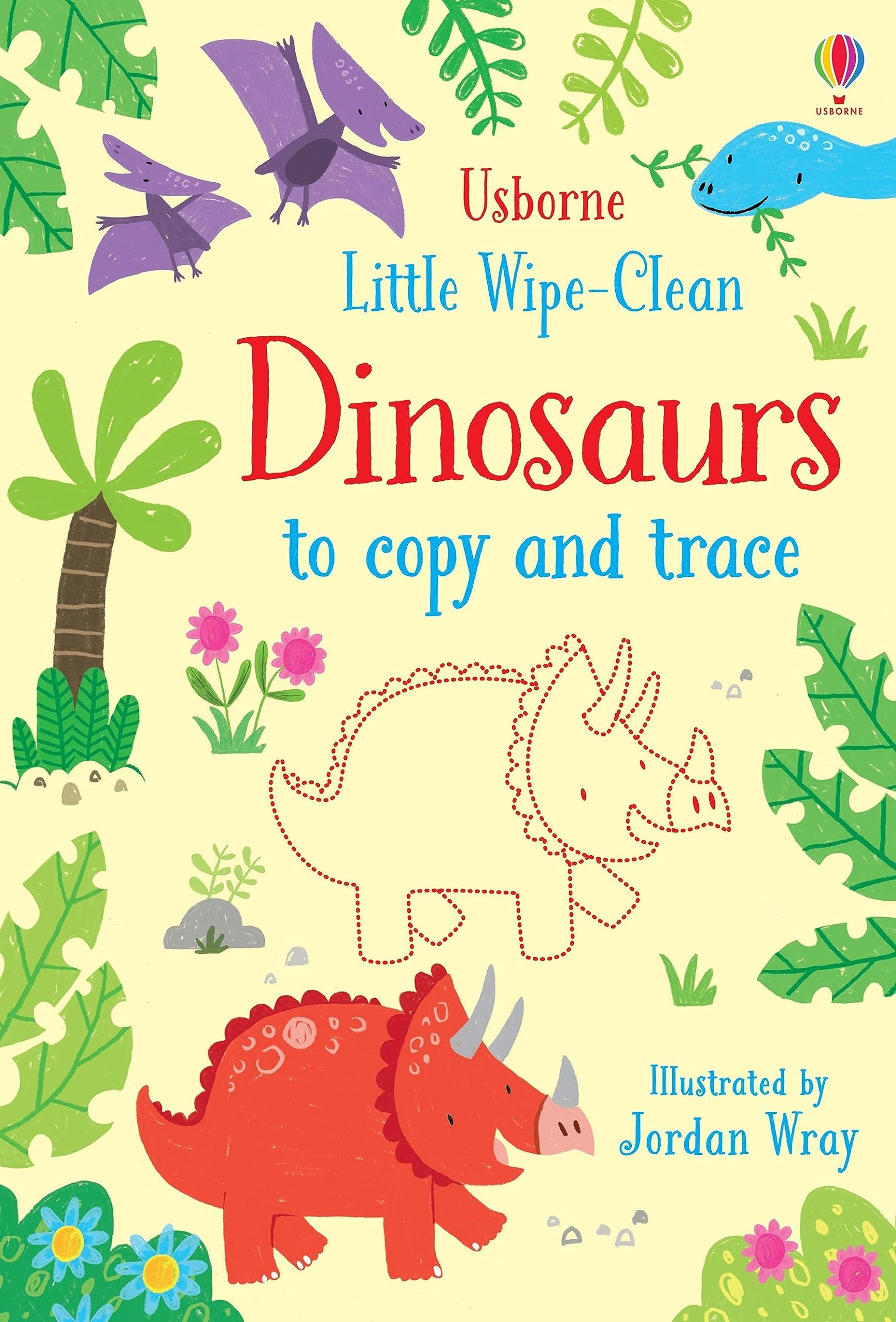 Little Wipe-Clean Dinosaurs Activity Book - Copy & Trace Reusable Workbook for Kids | Preschool Learning, Travel Entertainment & Homeschooling Fun