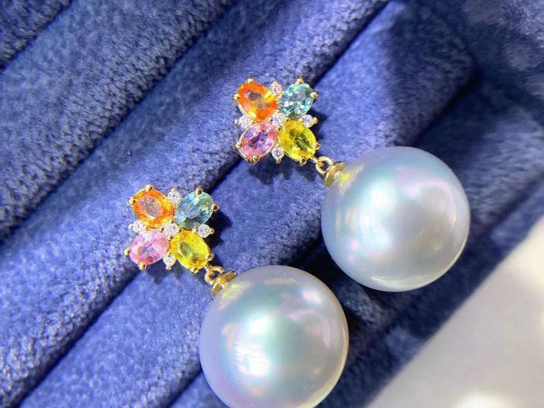 18K Solid Gold Edison Pearl Earrings for Women - Classic Elegant Jewelry Gift for Wedding, Anniversary & Special Occasions - KE00006
