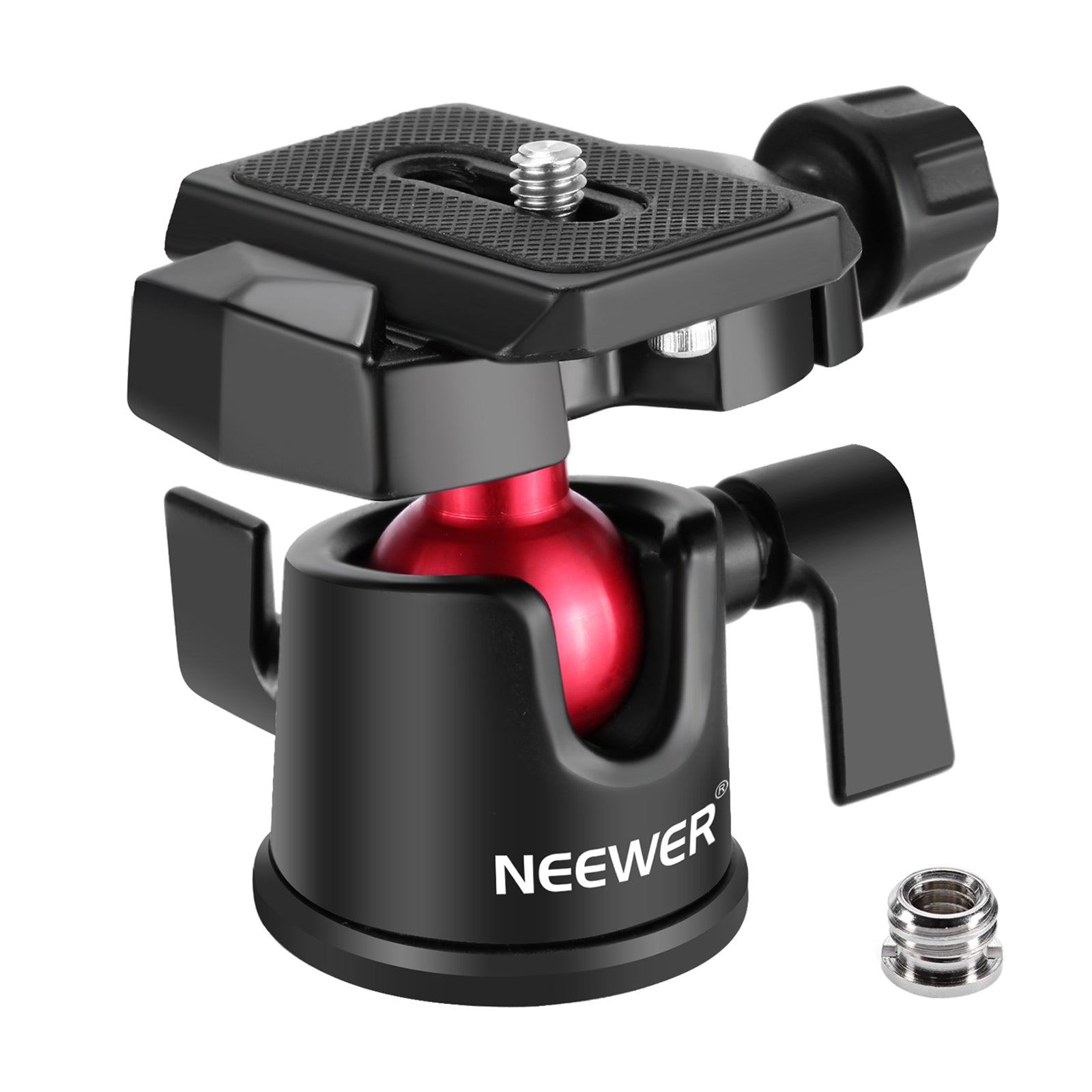 NEEWER GM MN25 Professional Camera Tripod Ball Head - 360° Panoramic Rotating for DSLR, Mirrorless Cameras - Perfect for Photography, Videography, Travel & Outdoor Shooting