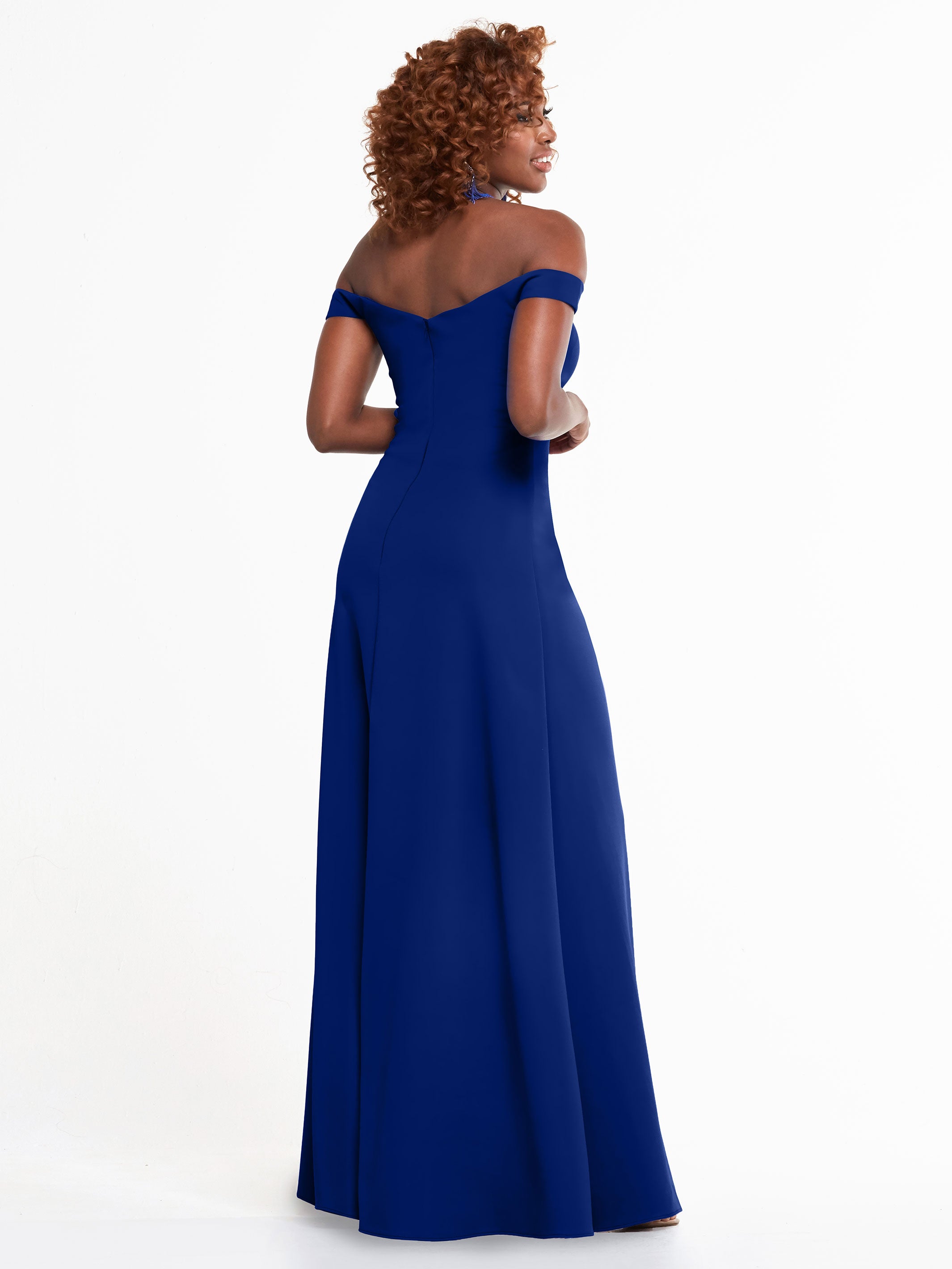 Elegant A-Line Double Knit Bridesmaid Dress with Off-the-Shoulder Straps - Perfect for Weddings, Formal Events & Special Occasions