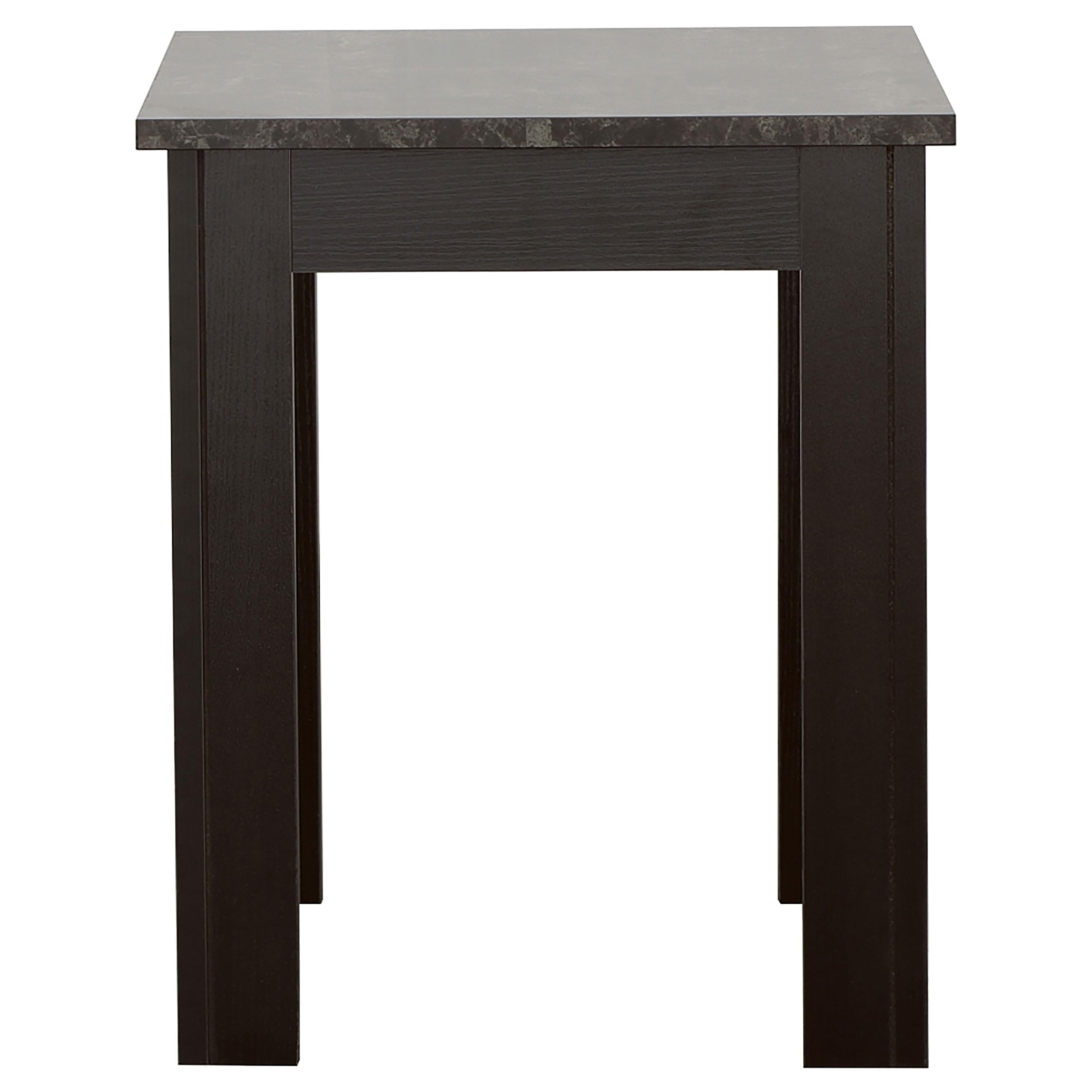 Coaster Home Furnishings Silas 3-Piece Faux-Marble Top Occasional Table Set - Black End Tables for Living Room, Bedroom & Office Decor