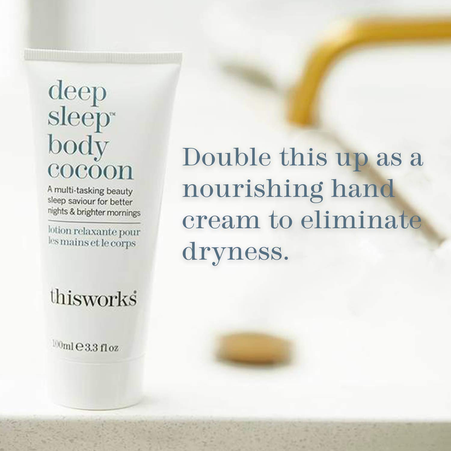 THISWORKS Deep Sleep Body Cocoon Lotion & Body Whip Butter Bundle - Relaxing Nighttime Skincare Set for Stress Relief & Better Sleep